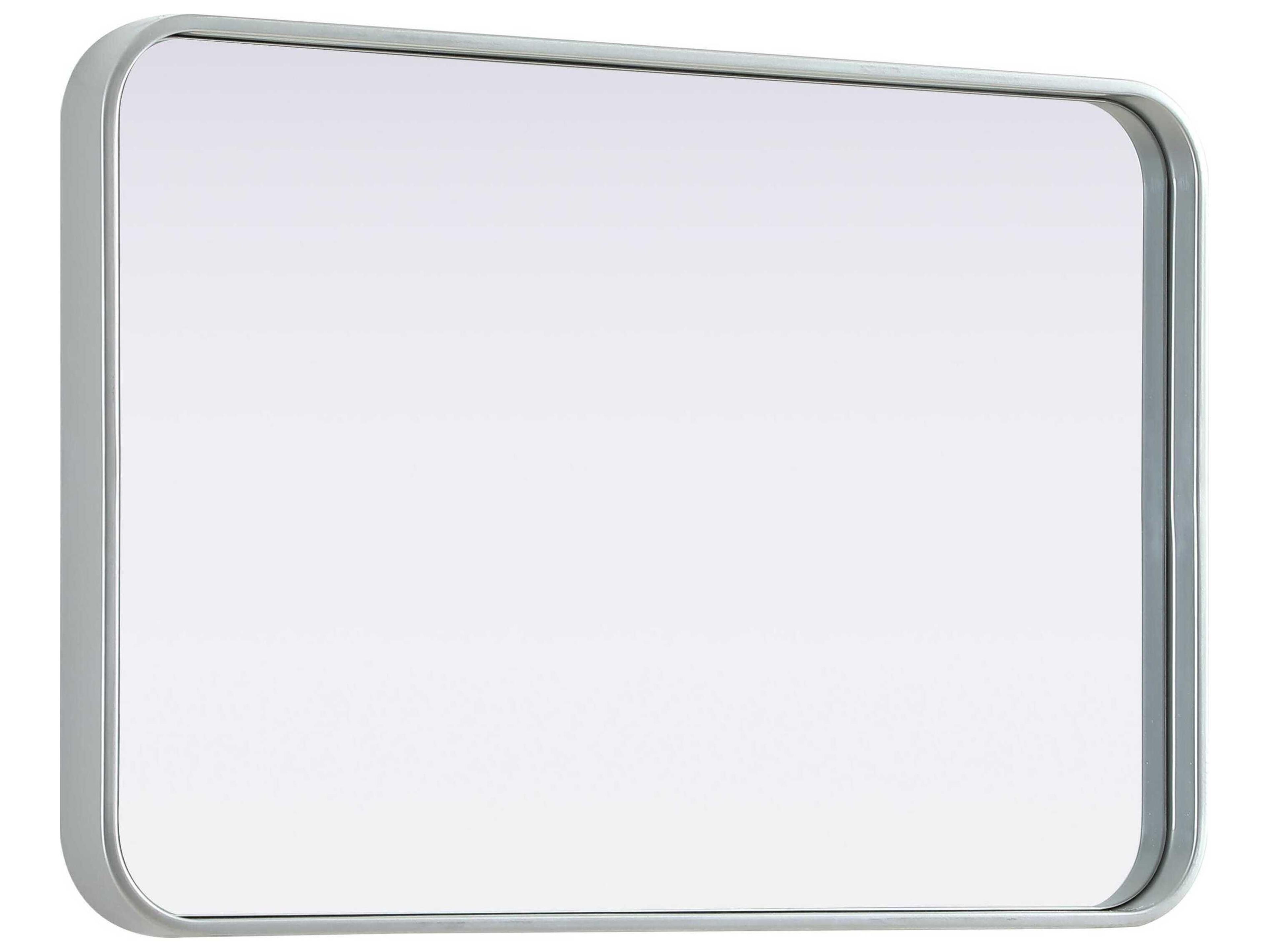 Elegant Lighting Remy Silver Rectangular Wall Mirror