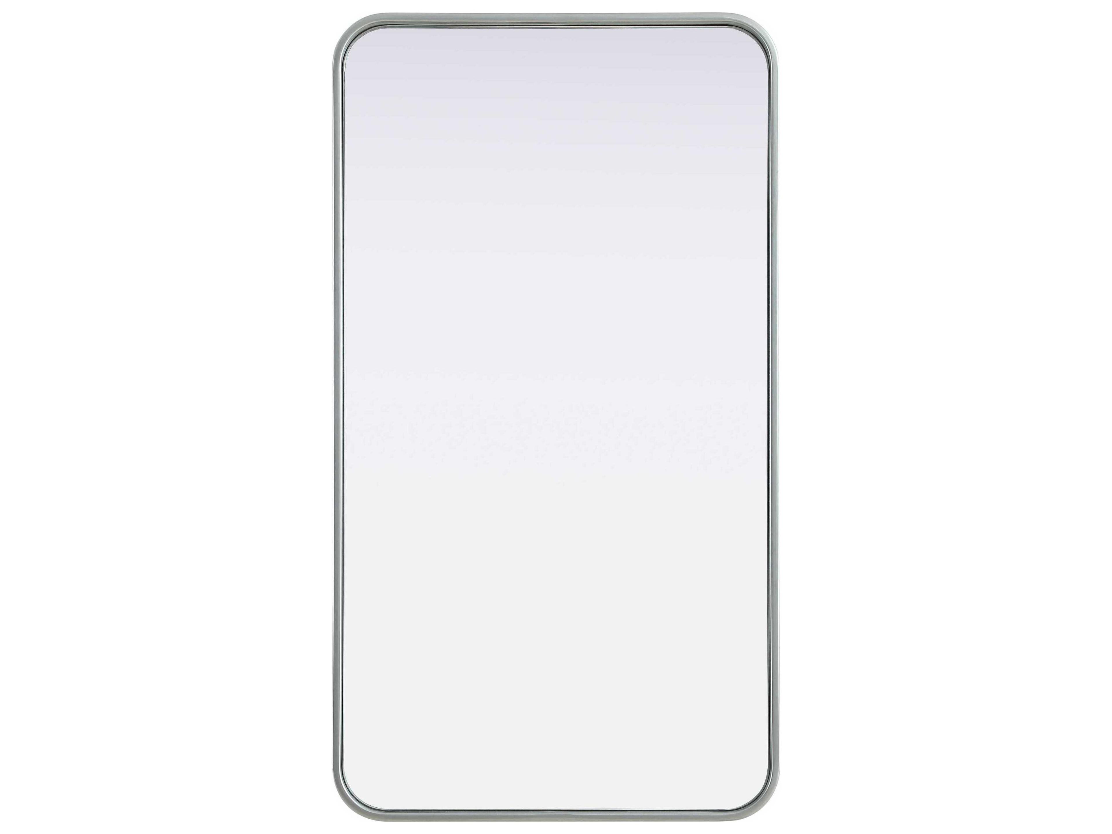 Elegant Lighting Remy Silver Rectangular Wall Mirror