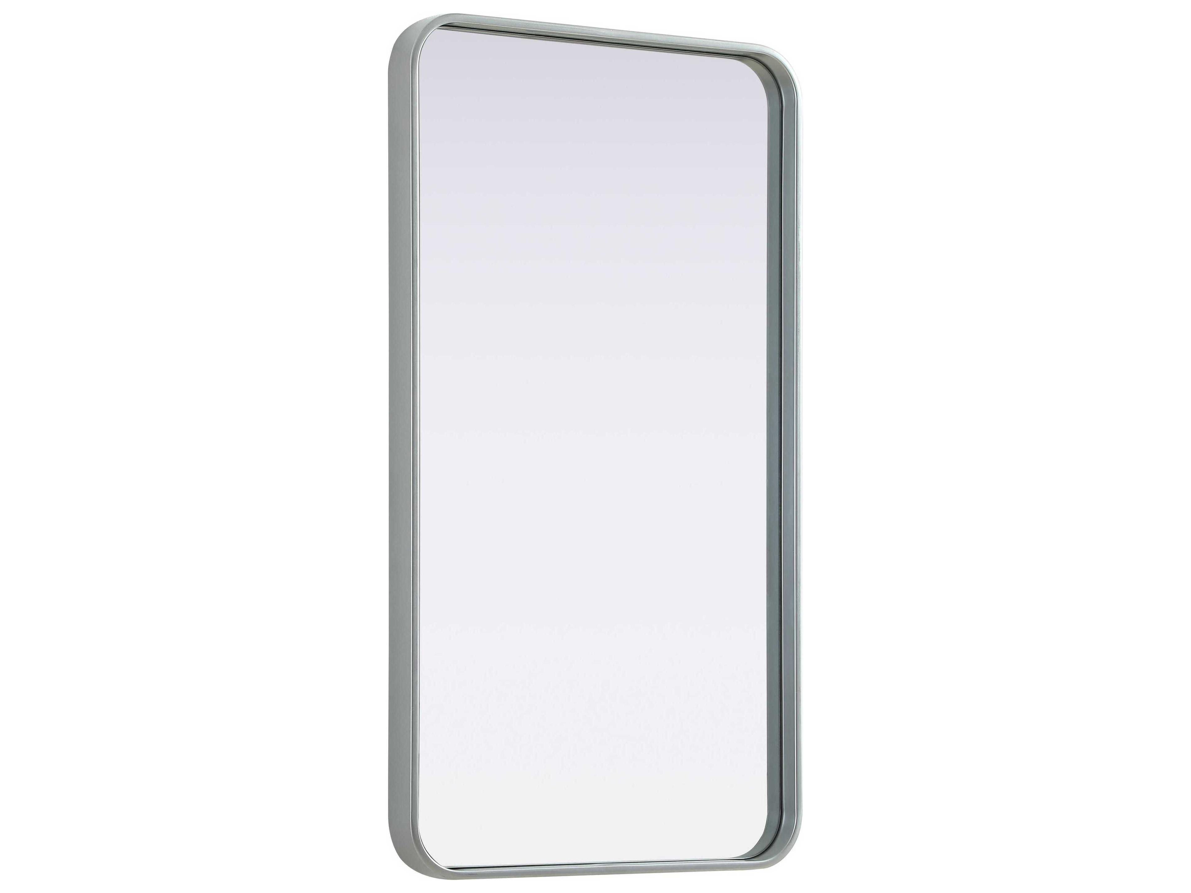 Elegant Lighting Remy Silver Rectangular Wall Mirror