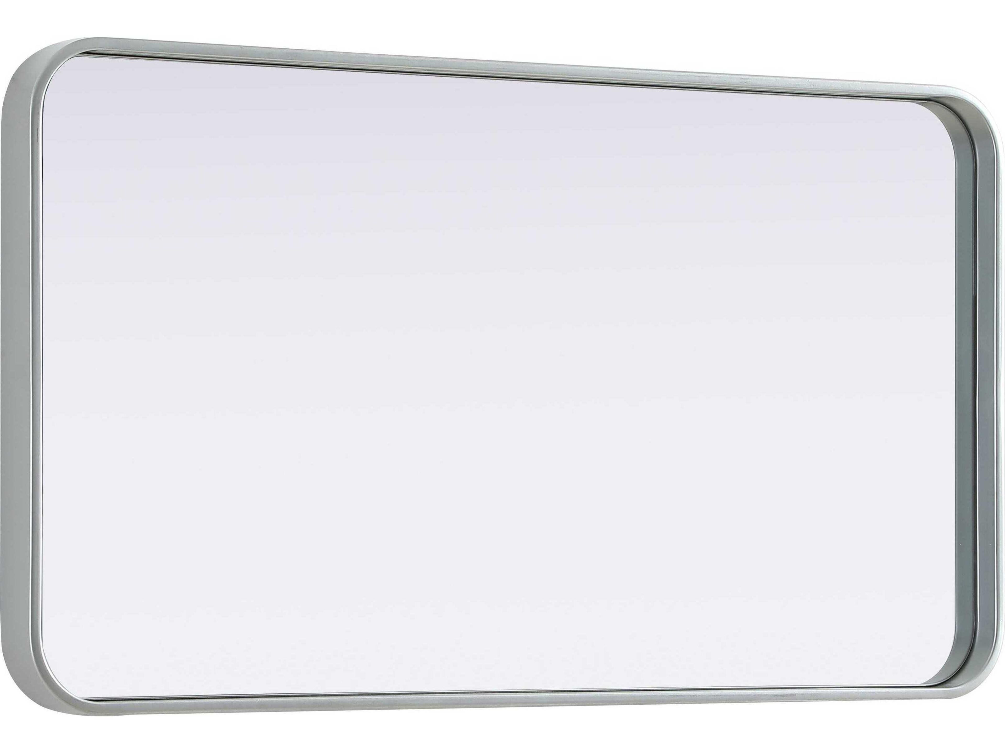 Elegant Lighting Remy Silver Rectangular Wall Mirror