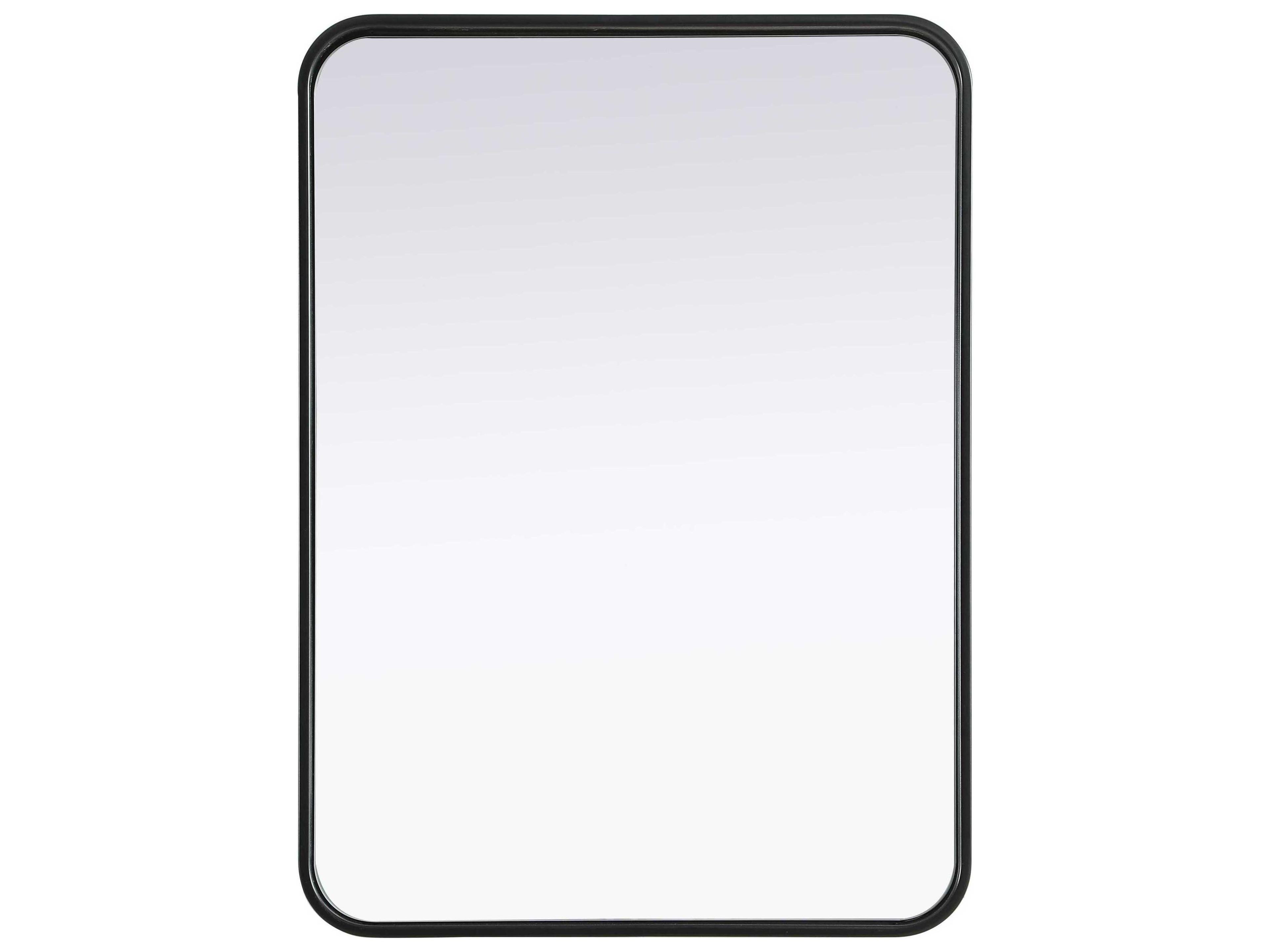 Elegant Lighting Remy Black Rectangular Wall Mirror