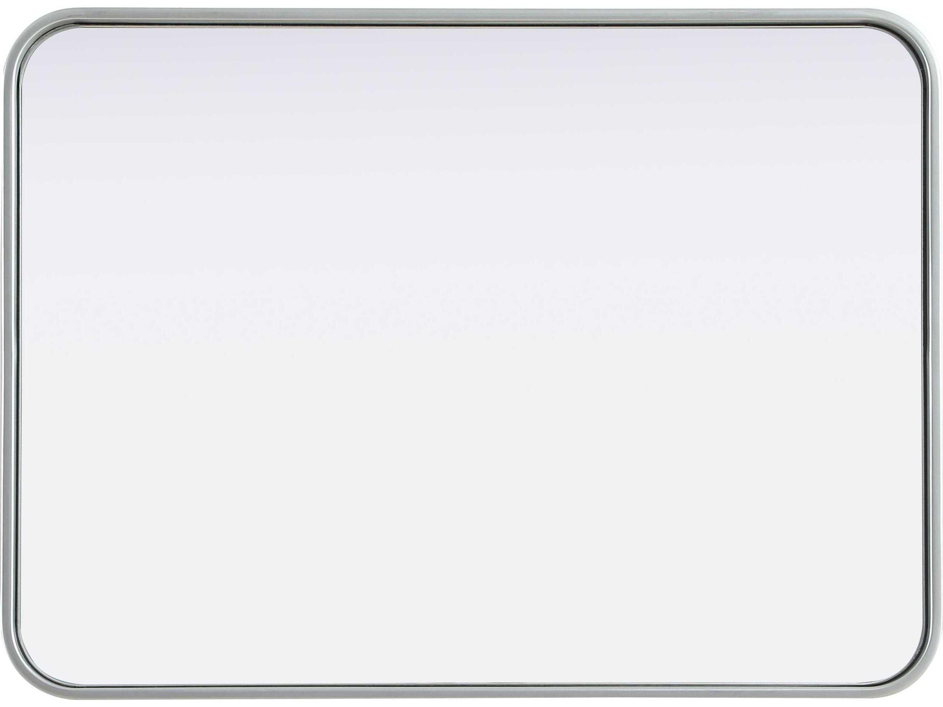 Elegant Lighting Remy Silver Rectangular Wall Mirror