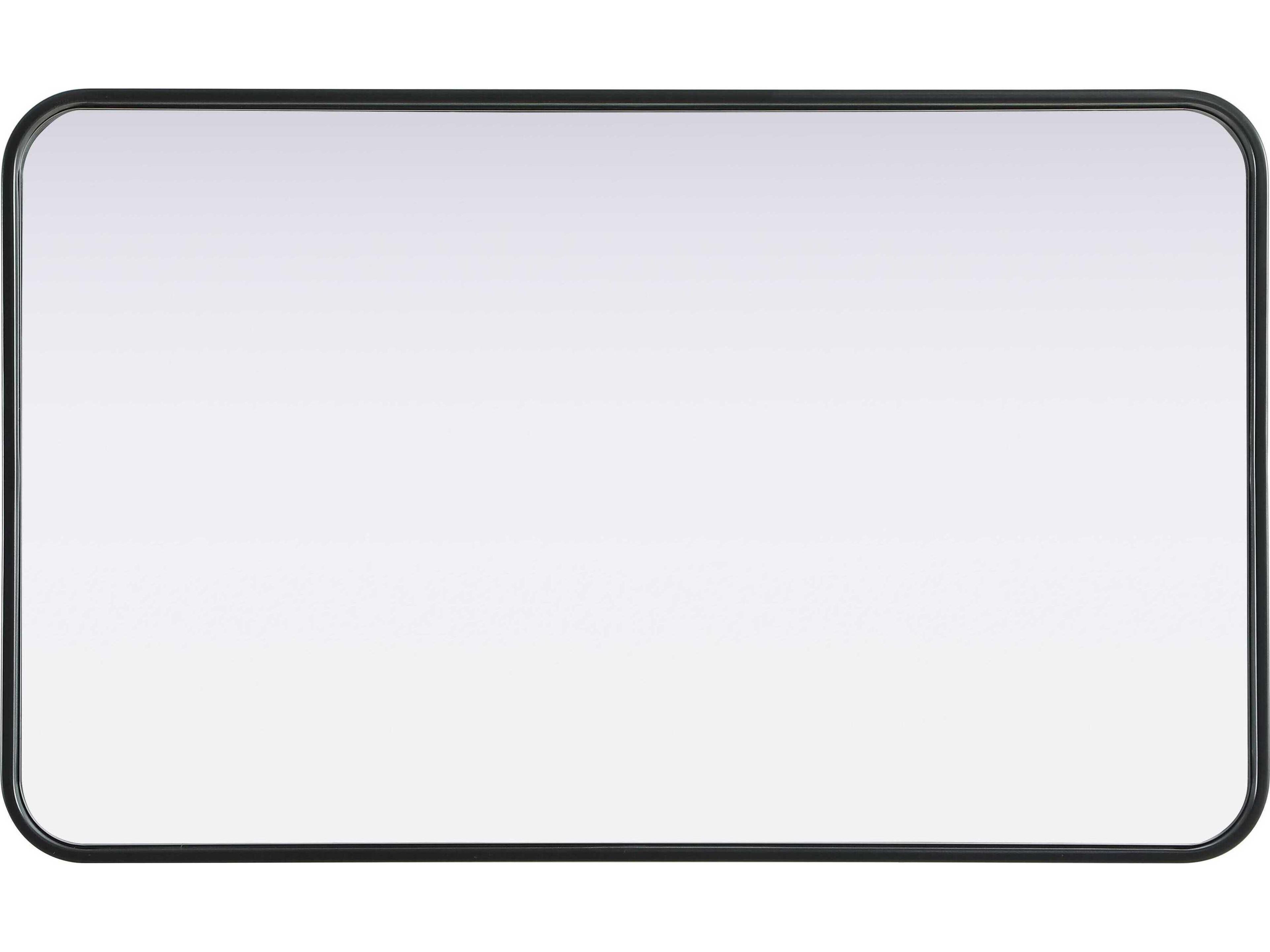 Elegant Lighting Remy Black Rectangular Wall Mirror