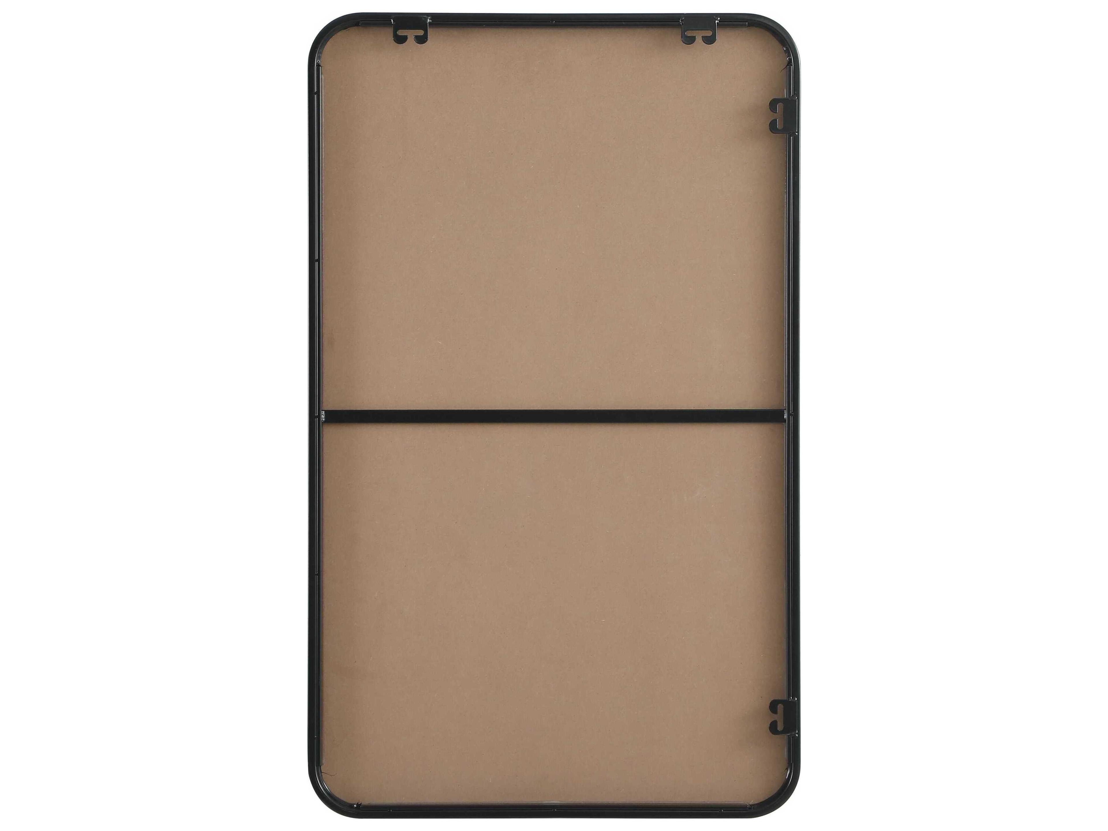 Elegant Lighting Remy Black Rectangular Wall Mirror