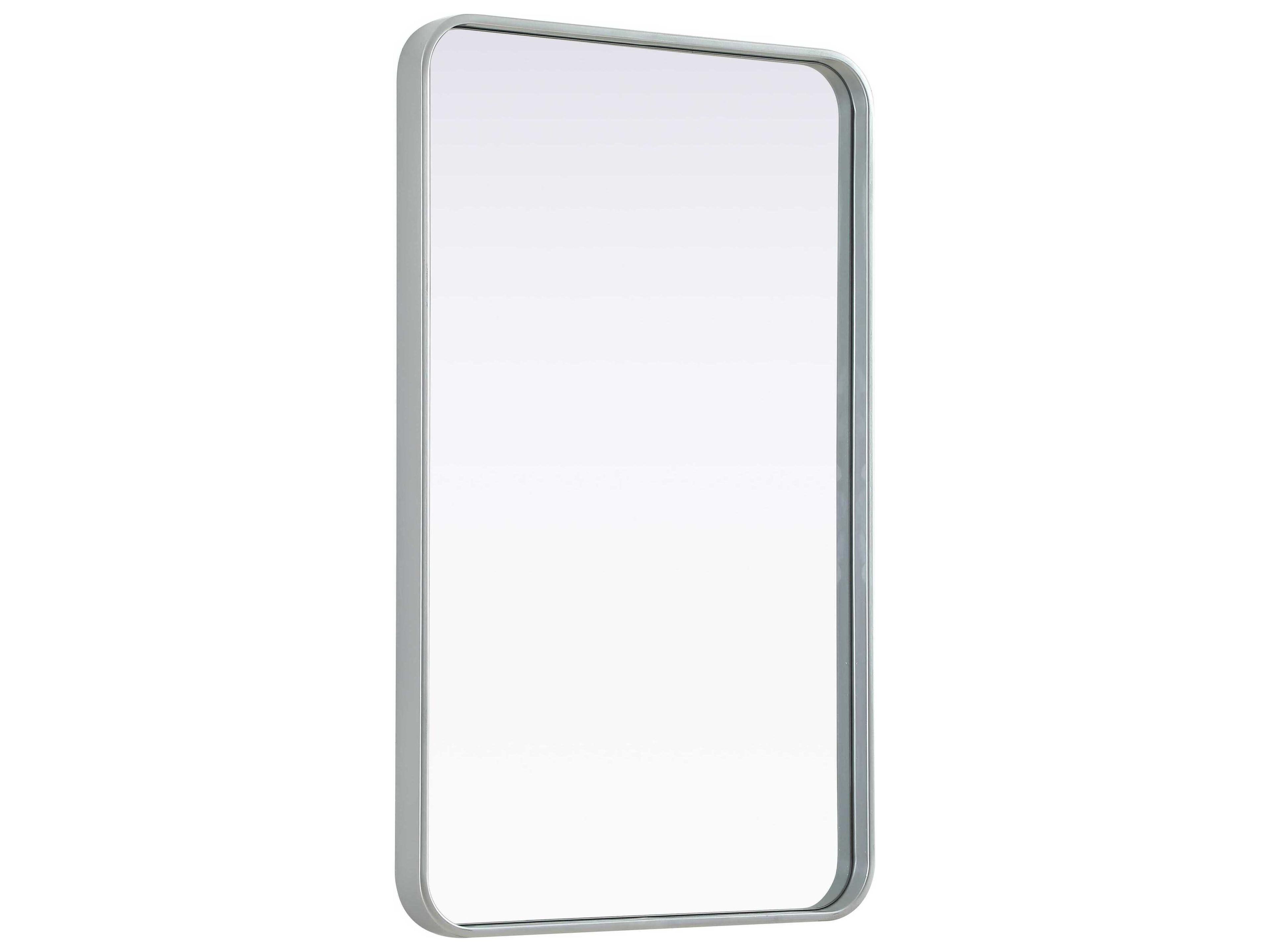 Elegant Lighting Remy Silver Rectangular Wall Mirror