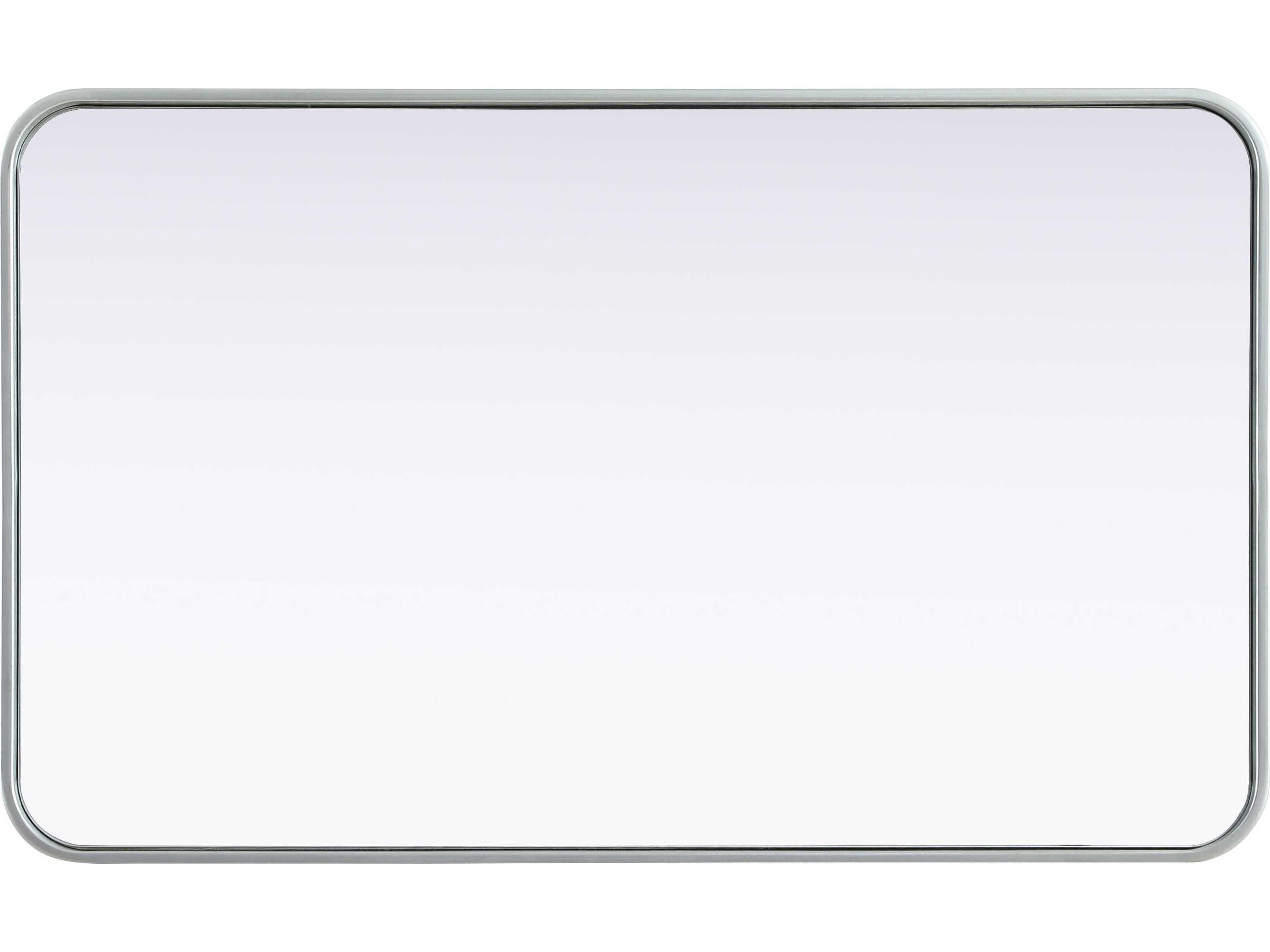 Elegant Lighting Remy Silver Rectangular Wall Mirror