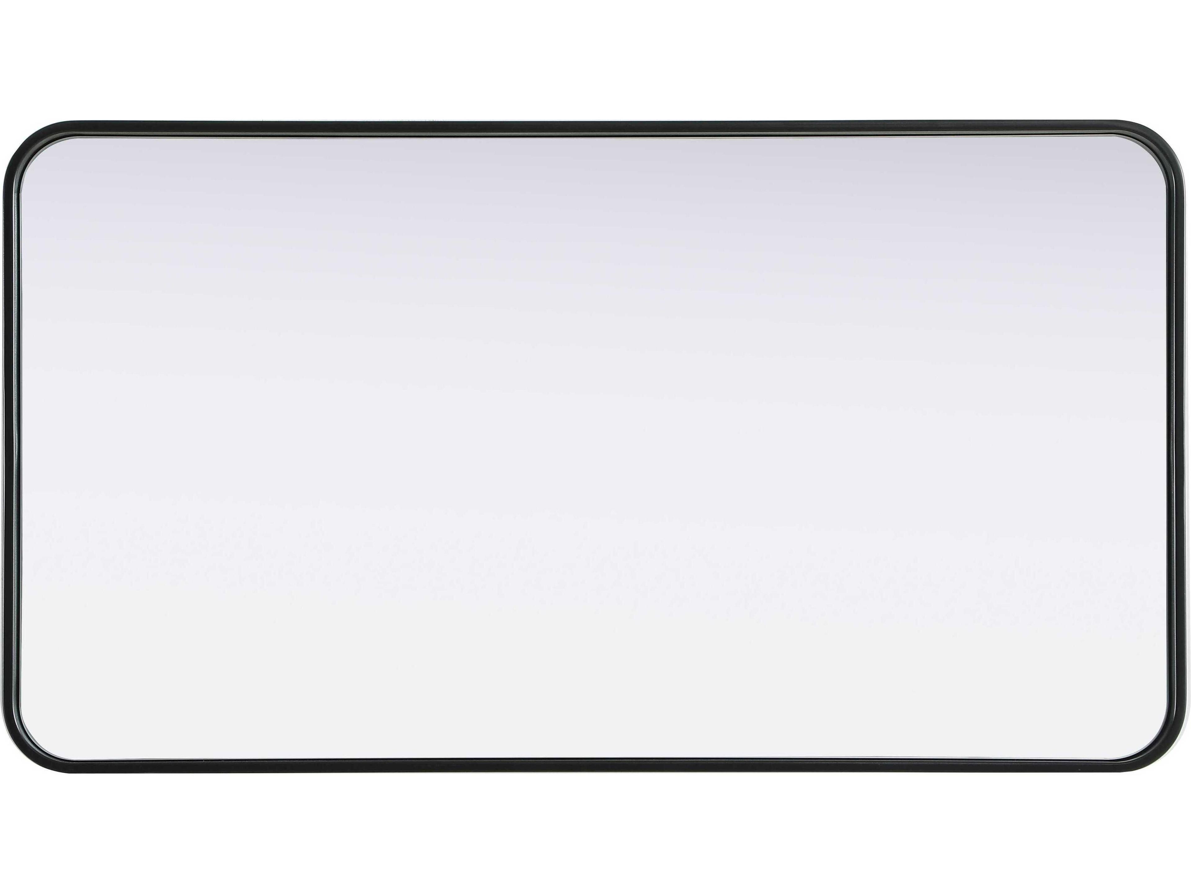 Elegant Lighting Remy Black Rectangular Wall Mirror