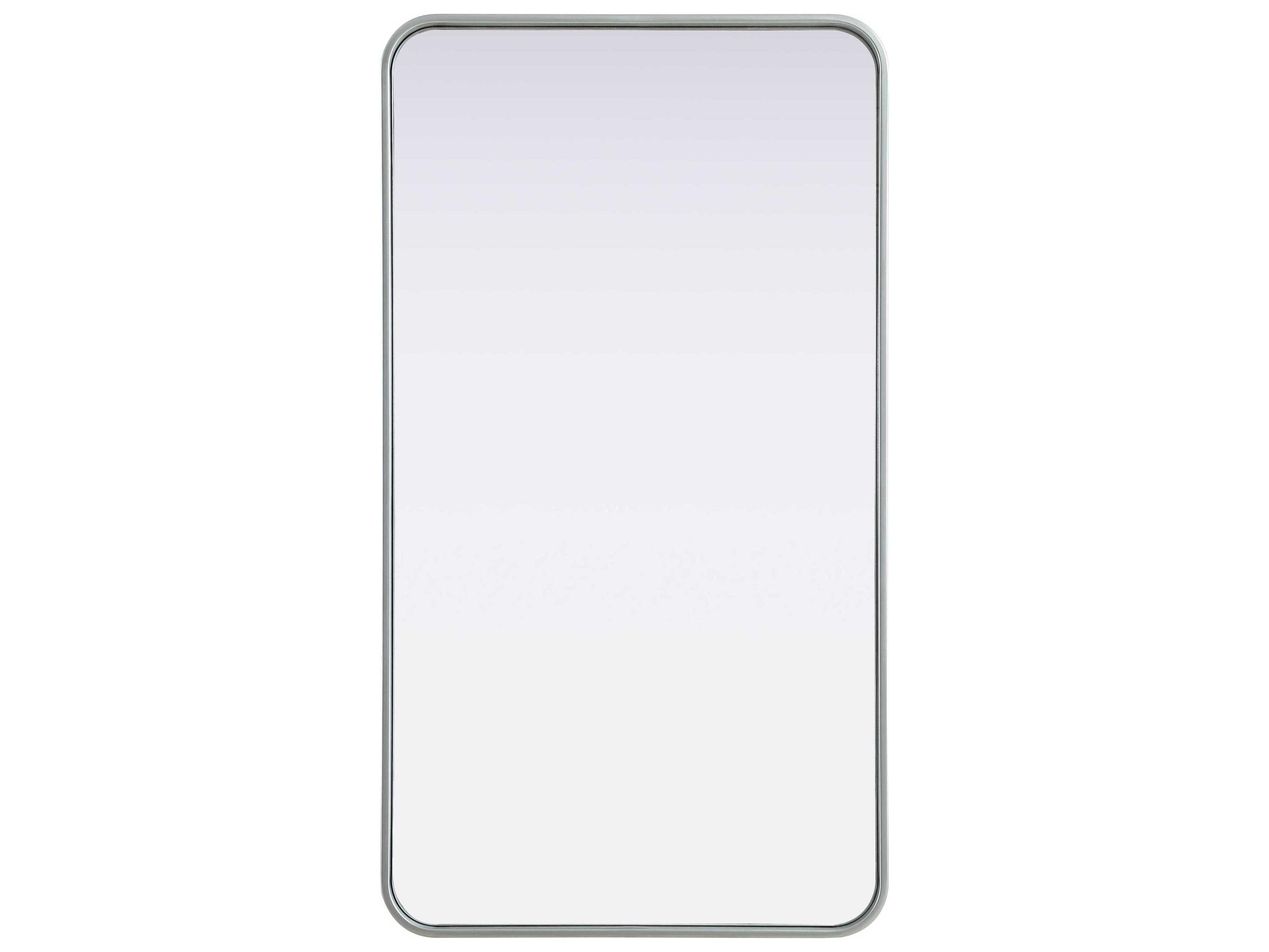 Elegant Lighting Remy Silver Rectangular Wall Mirror