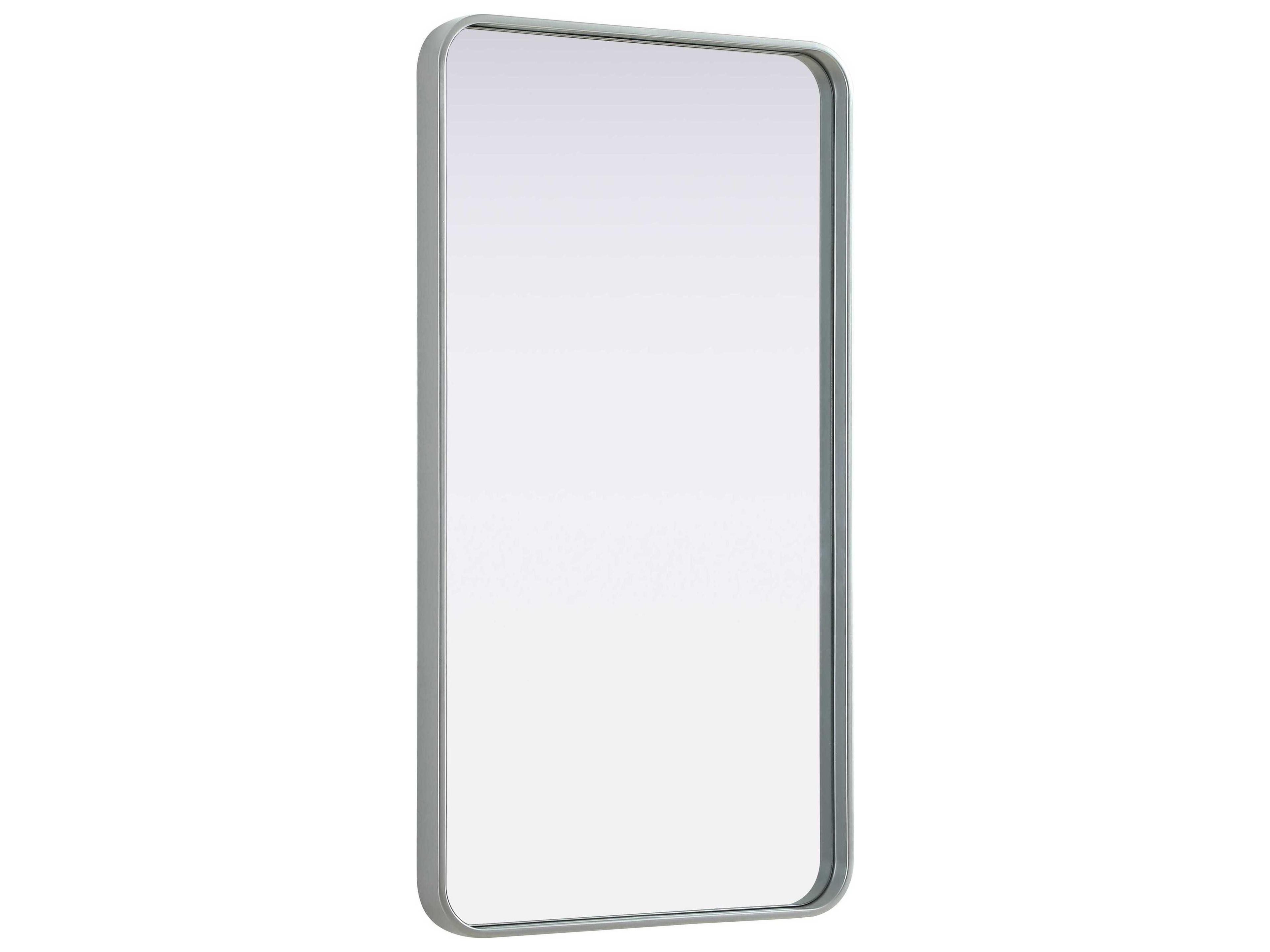 Elegant Lighting Remy Silver Rectangular Wall Mirror