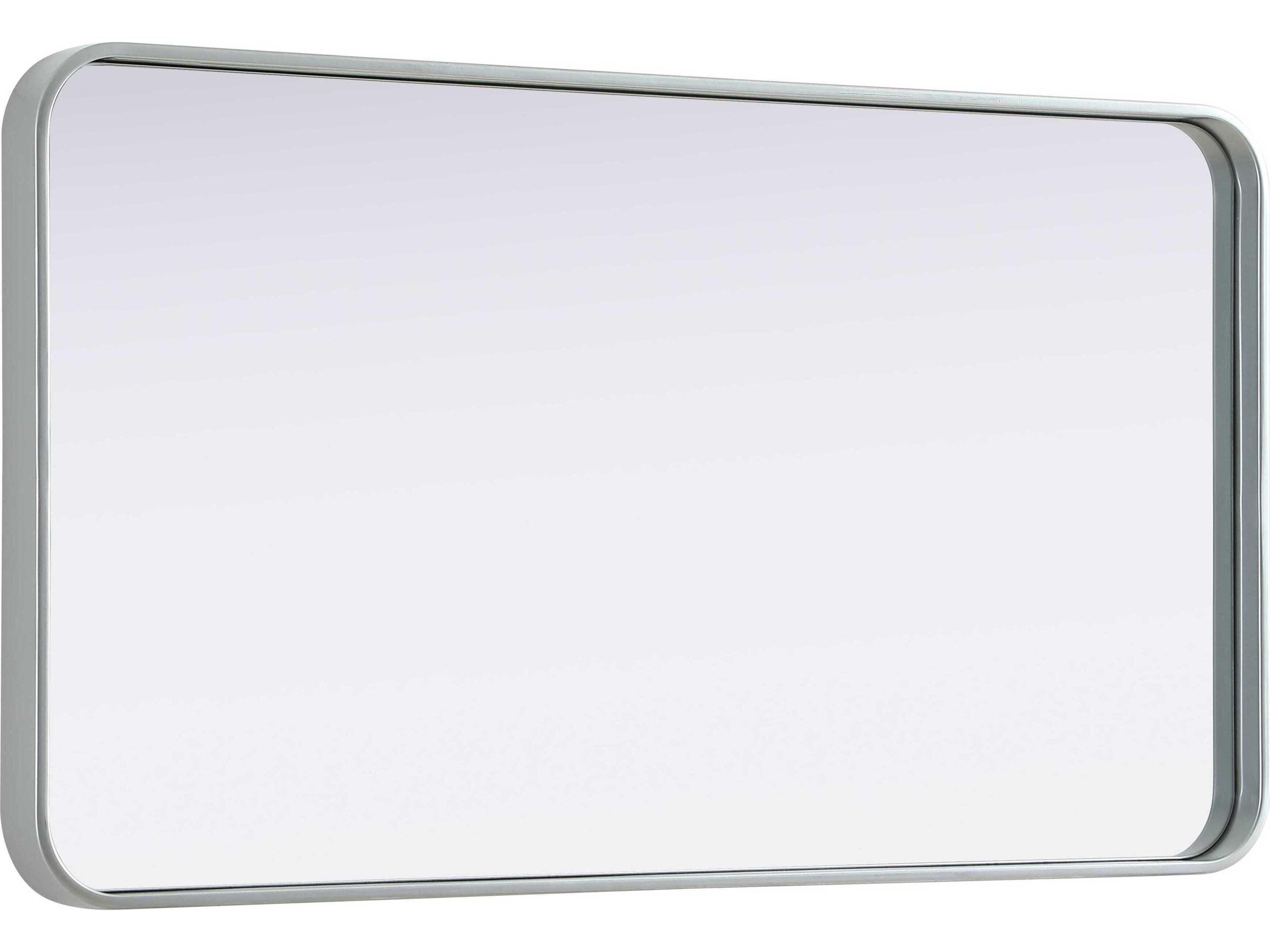 Elegant Lighting Remy Silver Rectangular Wall Mirror