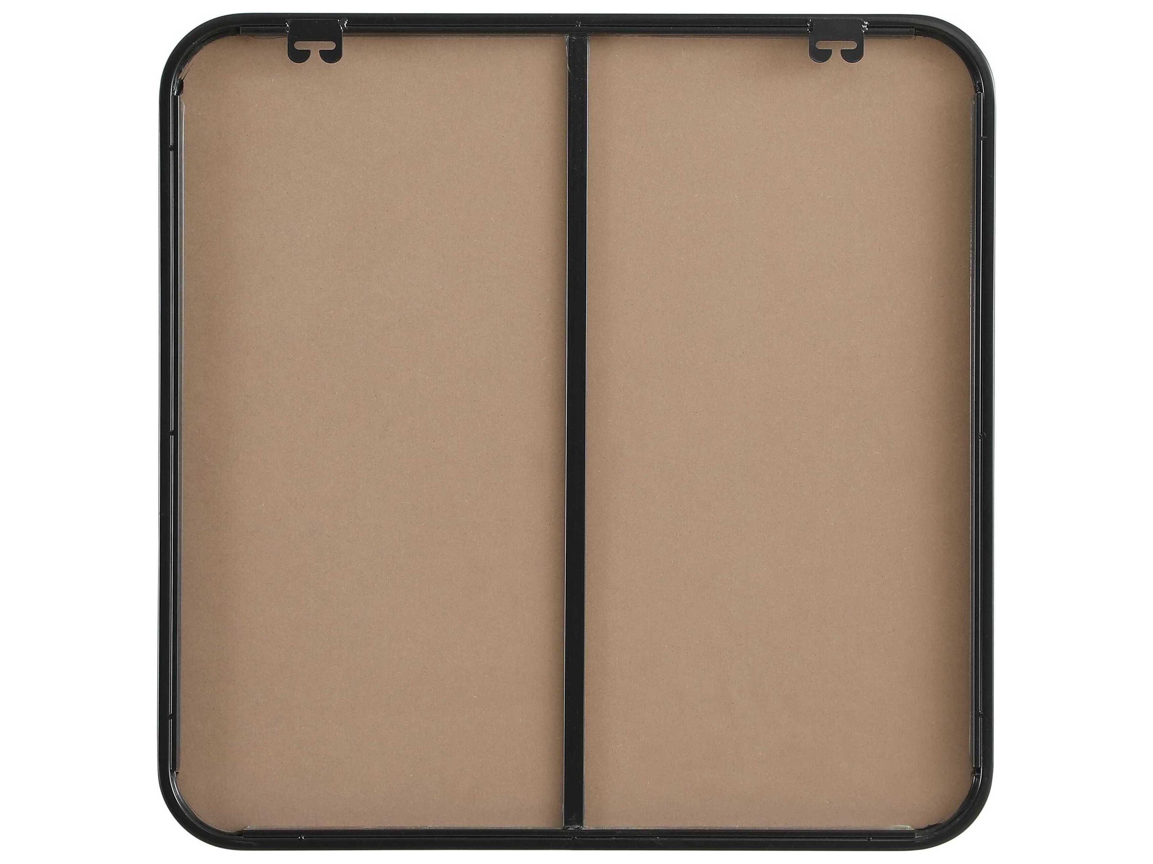 Elegant Lighting Remy Black Square Wall Mirror