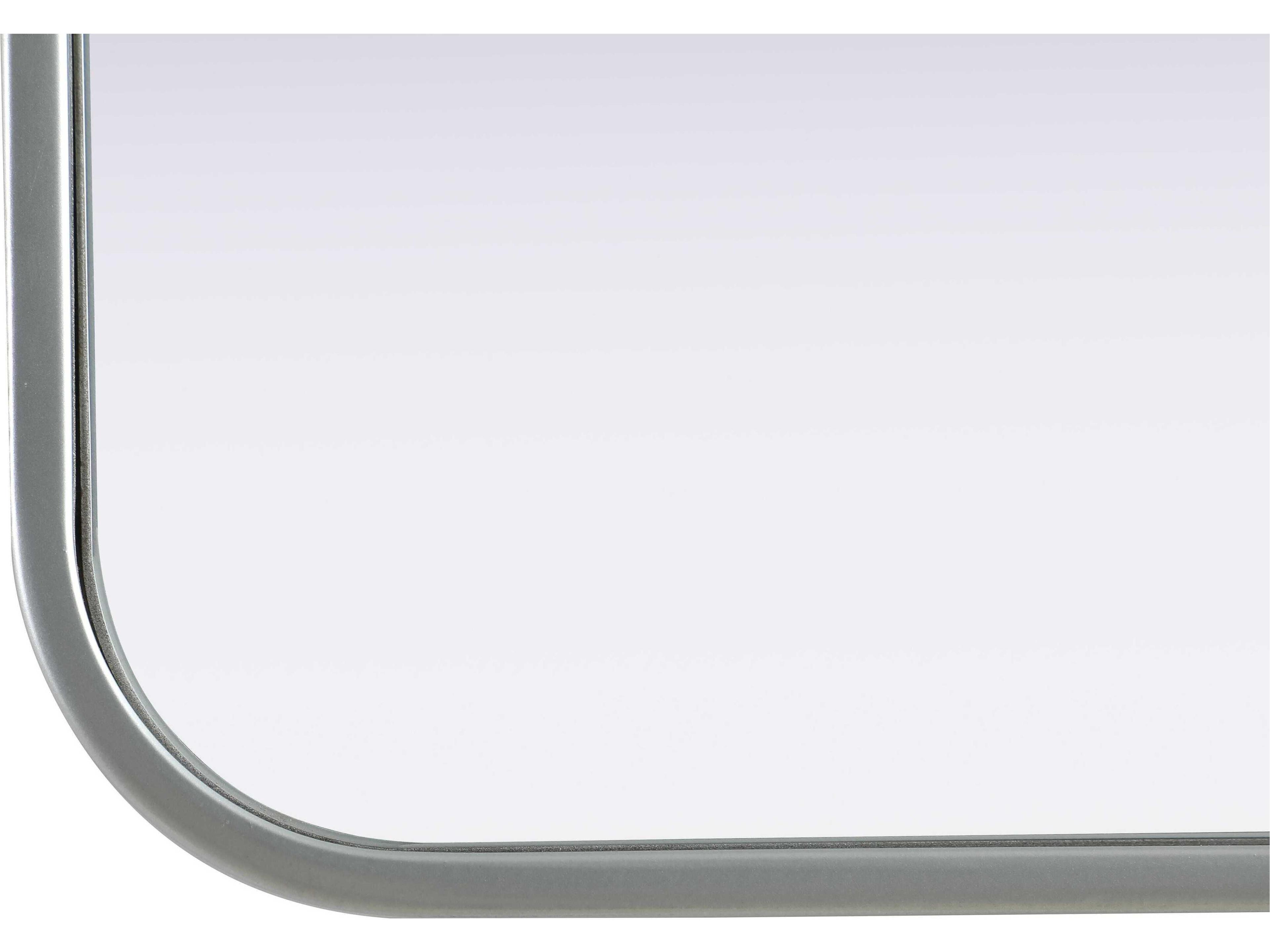 Elegant Lighting Remy Silver Square Wall Mirror