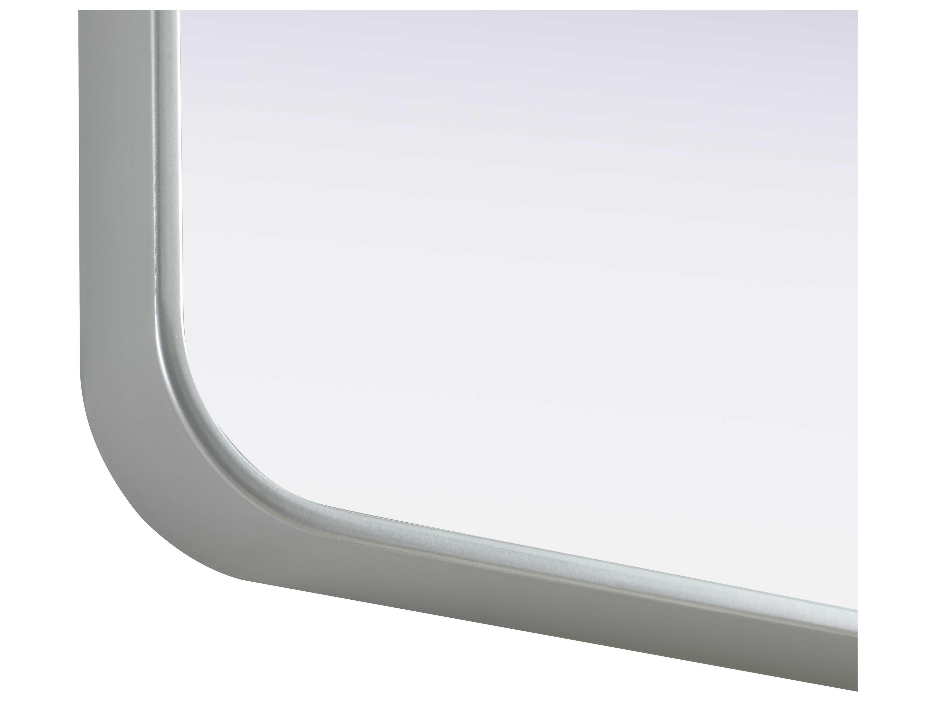 Elegant Lighting Remy Silver Square Wall Mirror