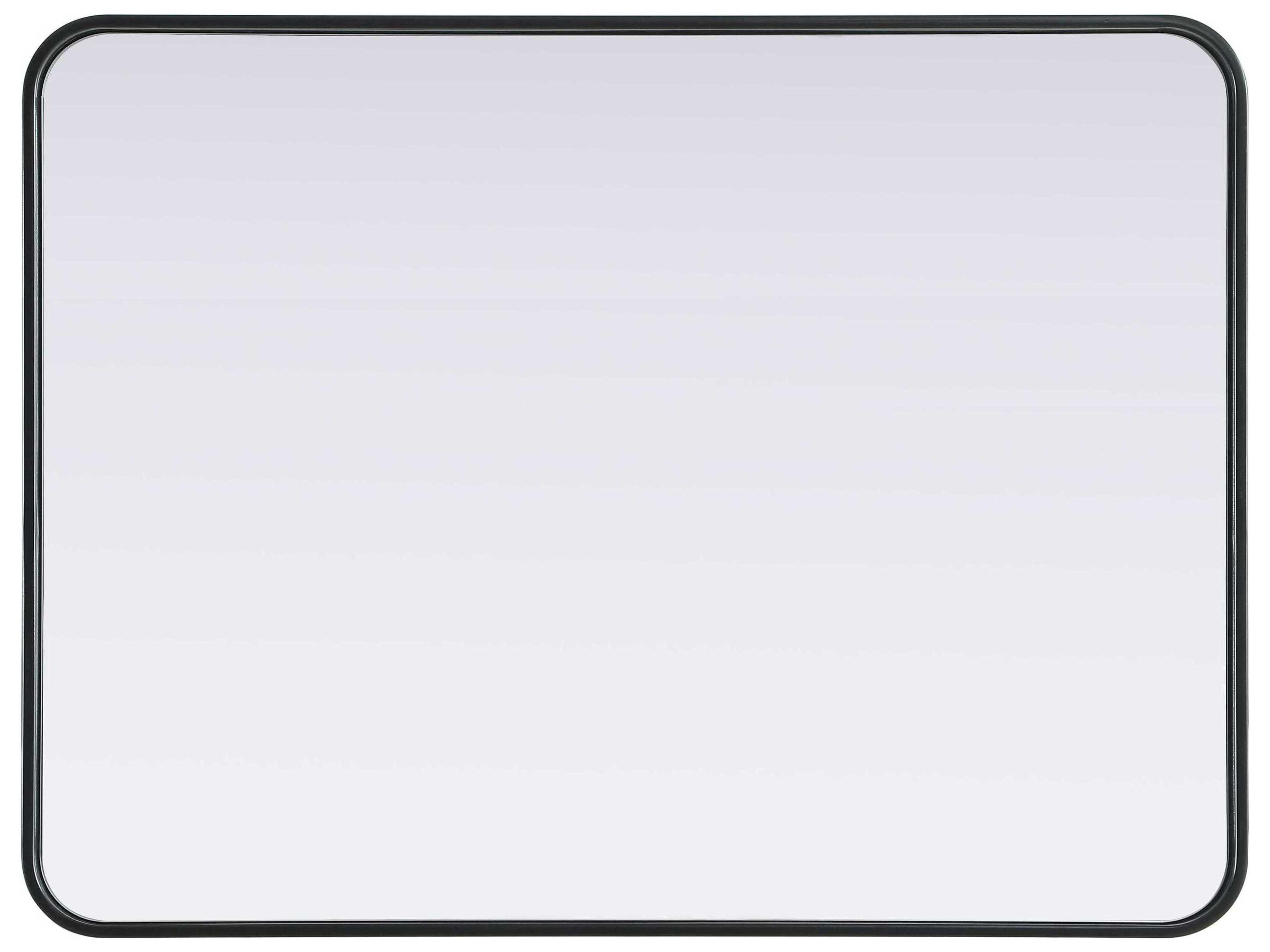 Elegant Lighting Remy Black Rectangular Wall Mirror