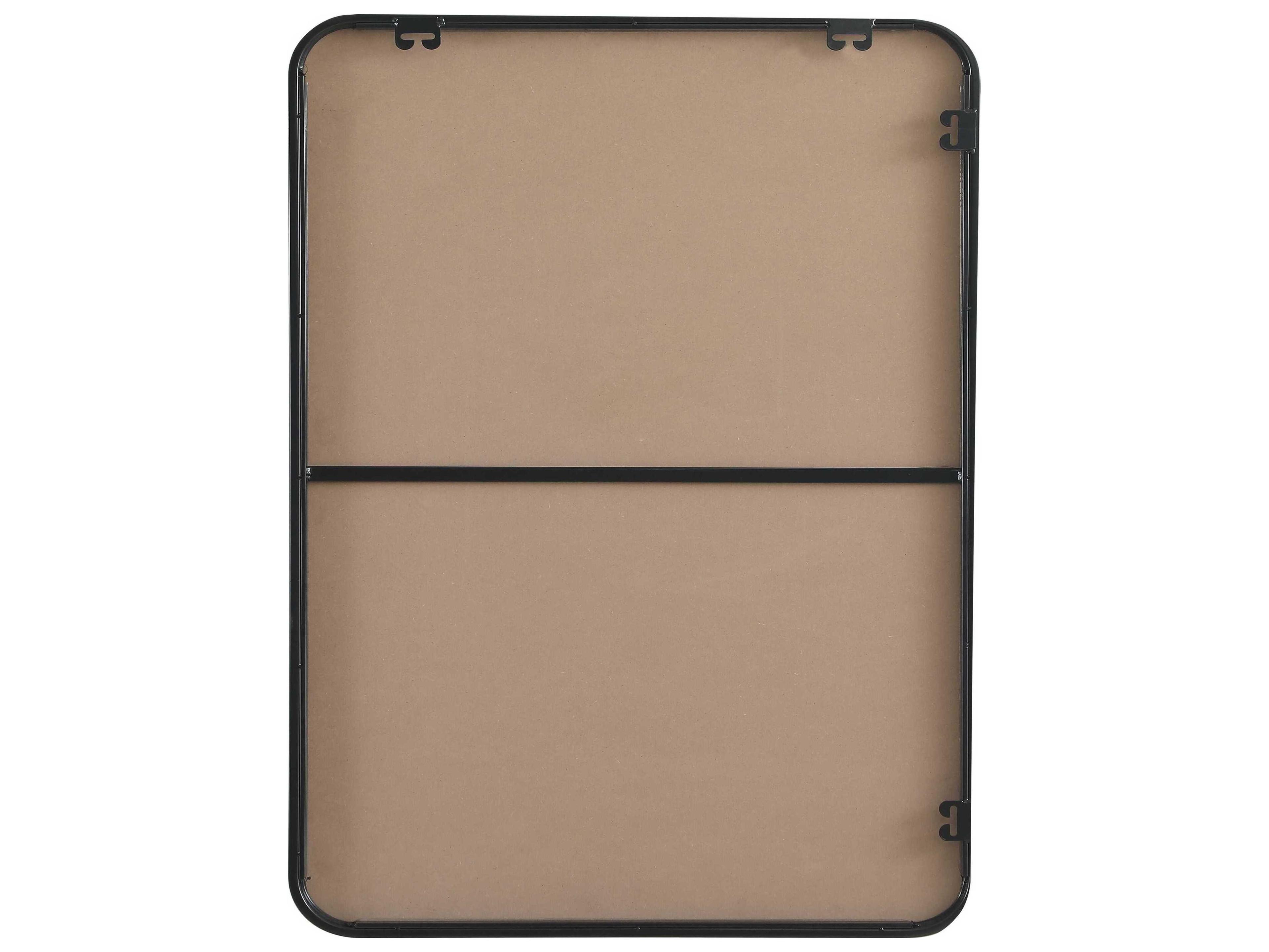 Elegant Lighting Remy Black Rectangular Wall Mirror