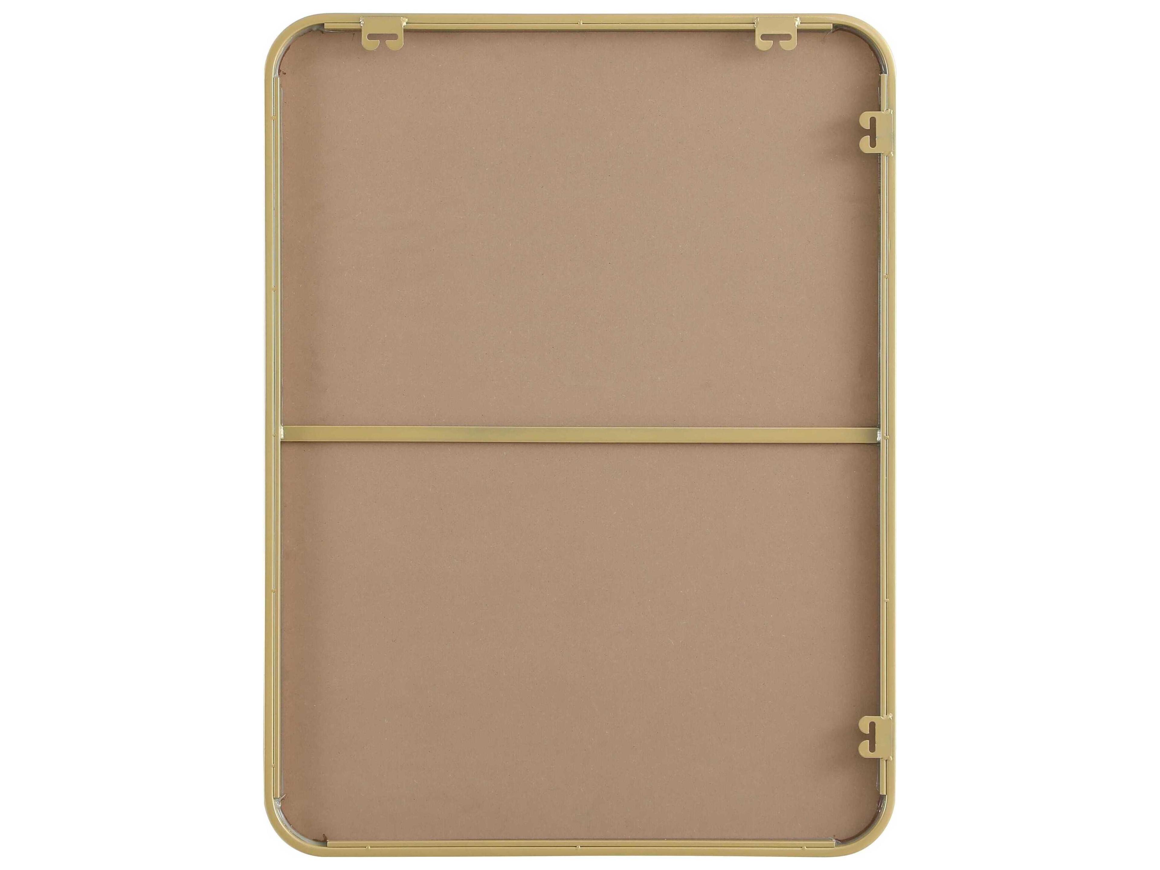 Elegant Lighting Remy Brass Rectangular Wall Mirror