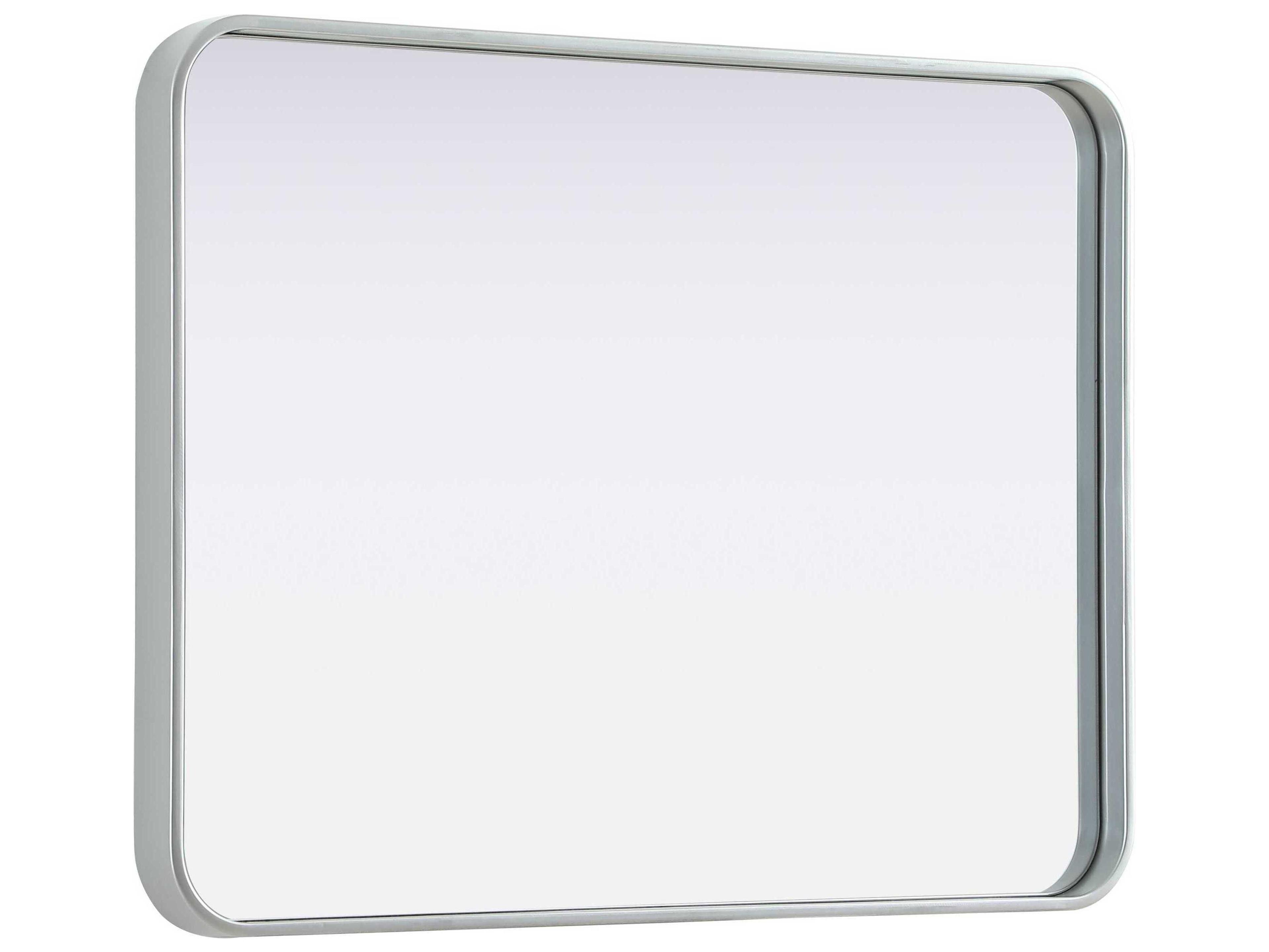 Elegant Lighting Remy Silver Rectangular Wall Mirror