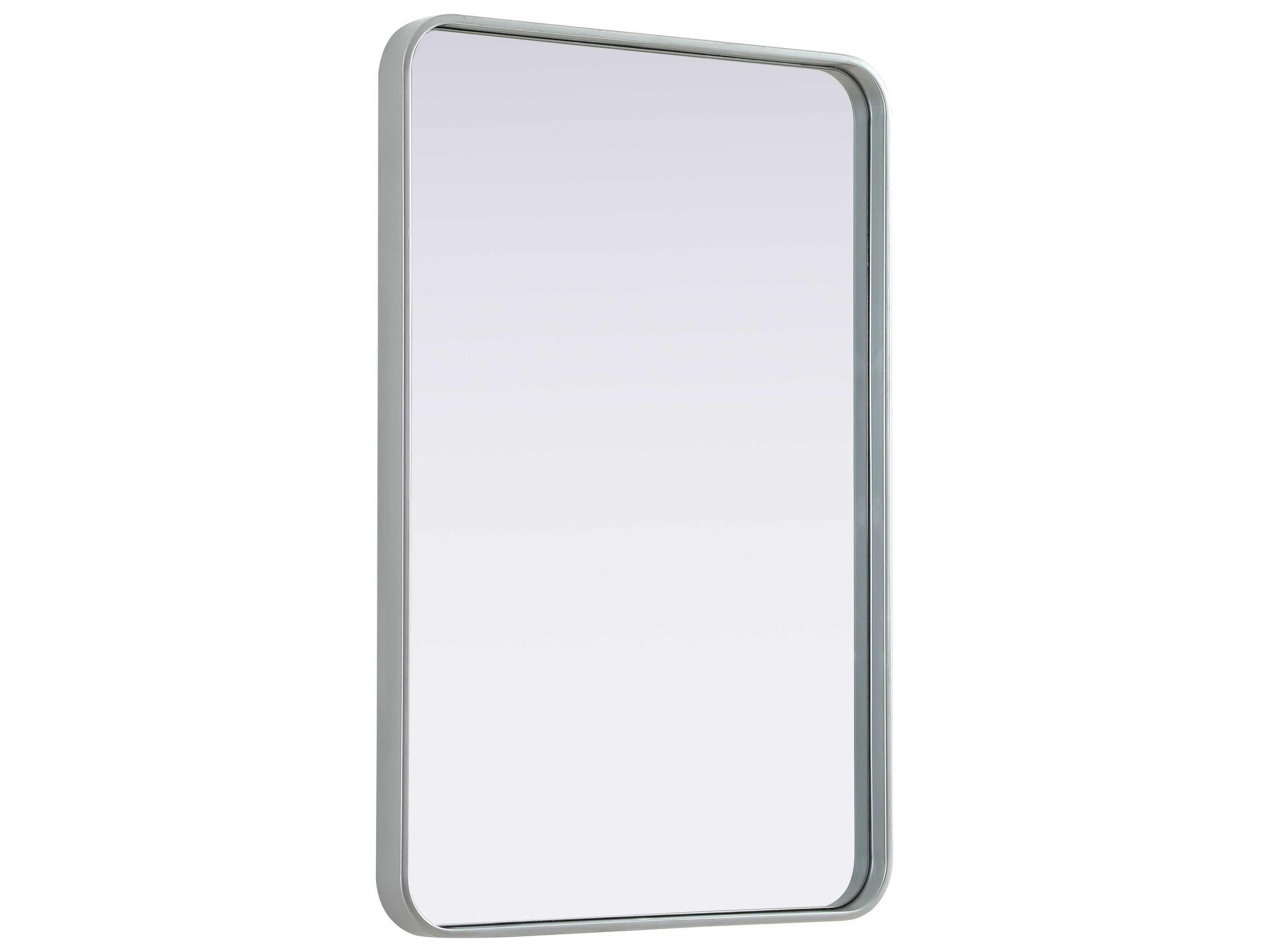 Elegant Lighting Remy Silver Rectangular Wall Mirror
