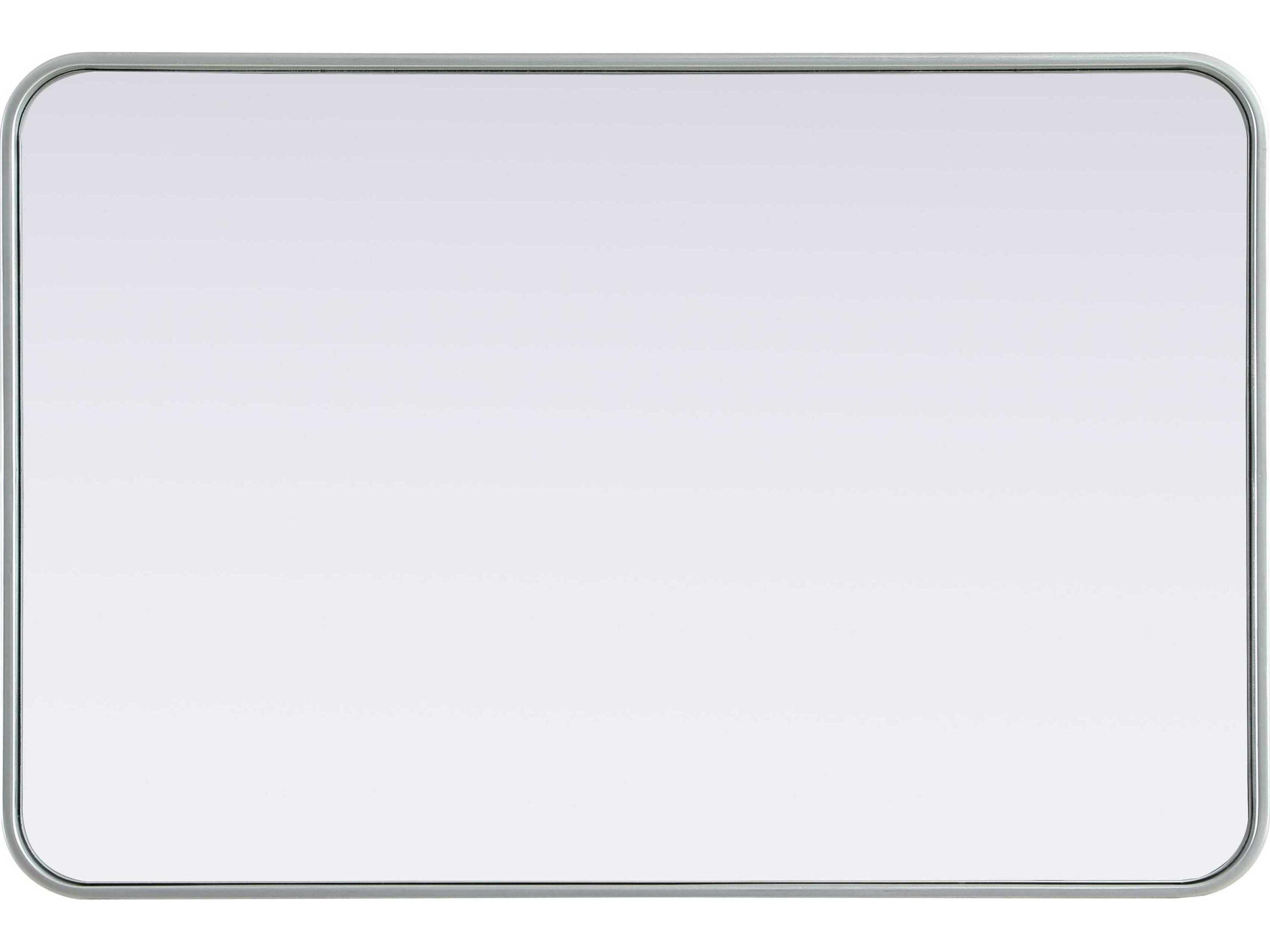 Elegant Lighting Remy Silver Rectangular Wall Mirror