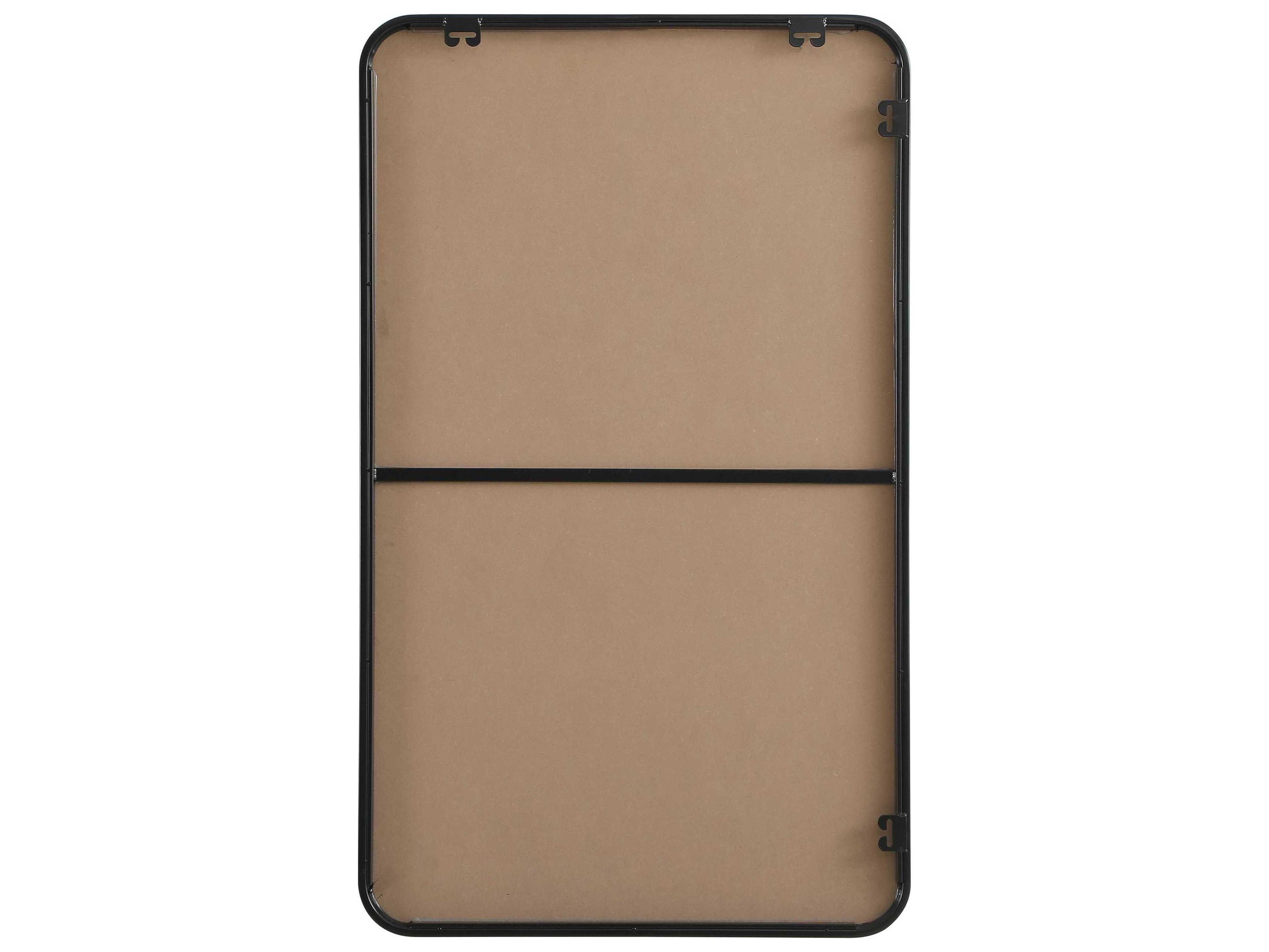 Elegant Lighting Remy Black Rectangular Wall Mirror