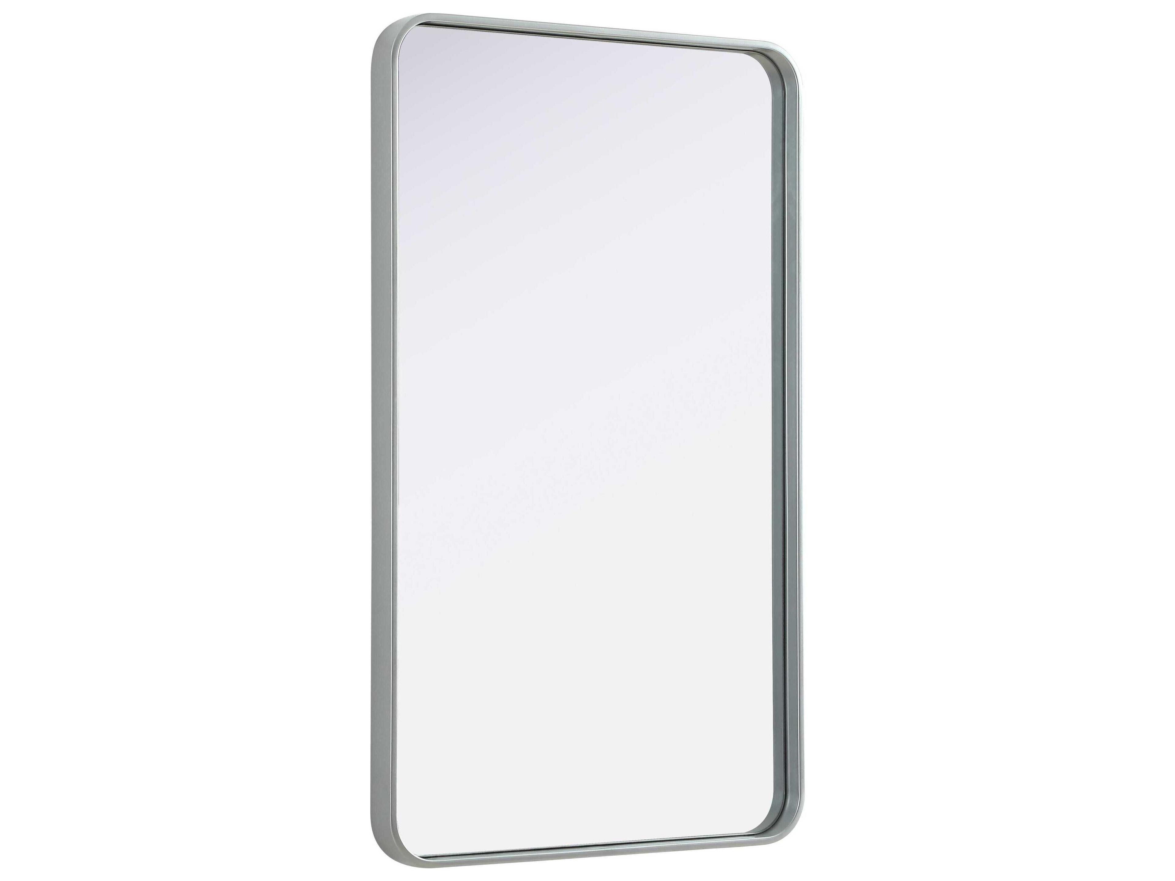 Elegant Lighting Remy Silver Rectangular Wall Mirror