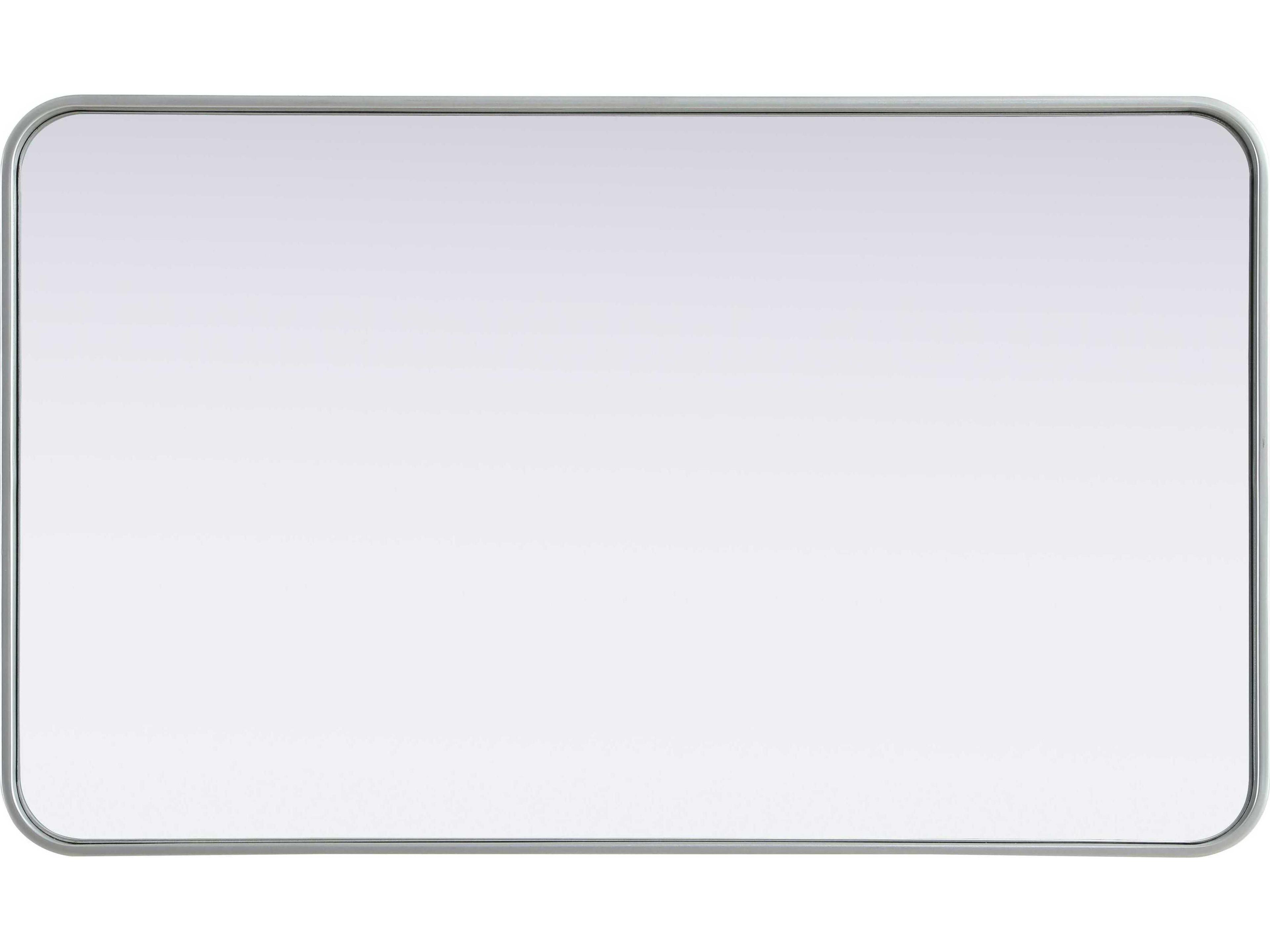 Elegant Lighting Remy Silver Rectangular Wall Mirror
