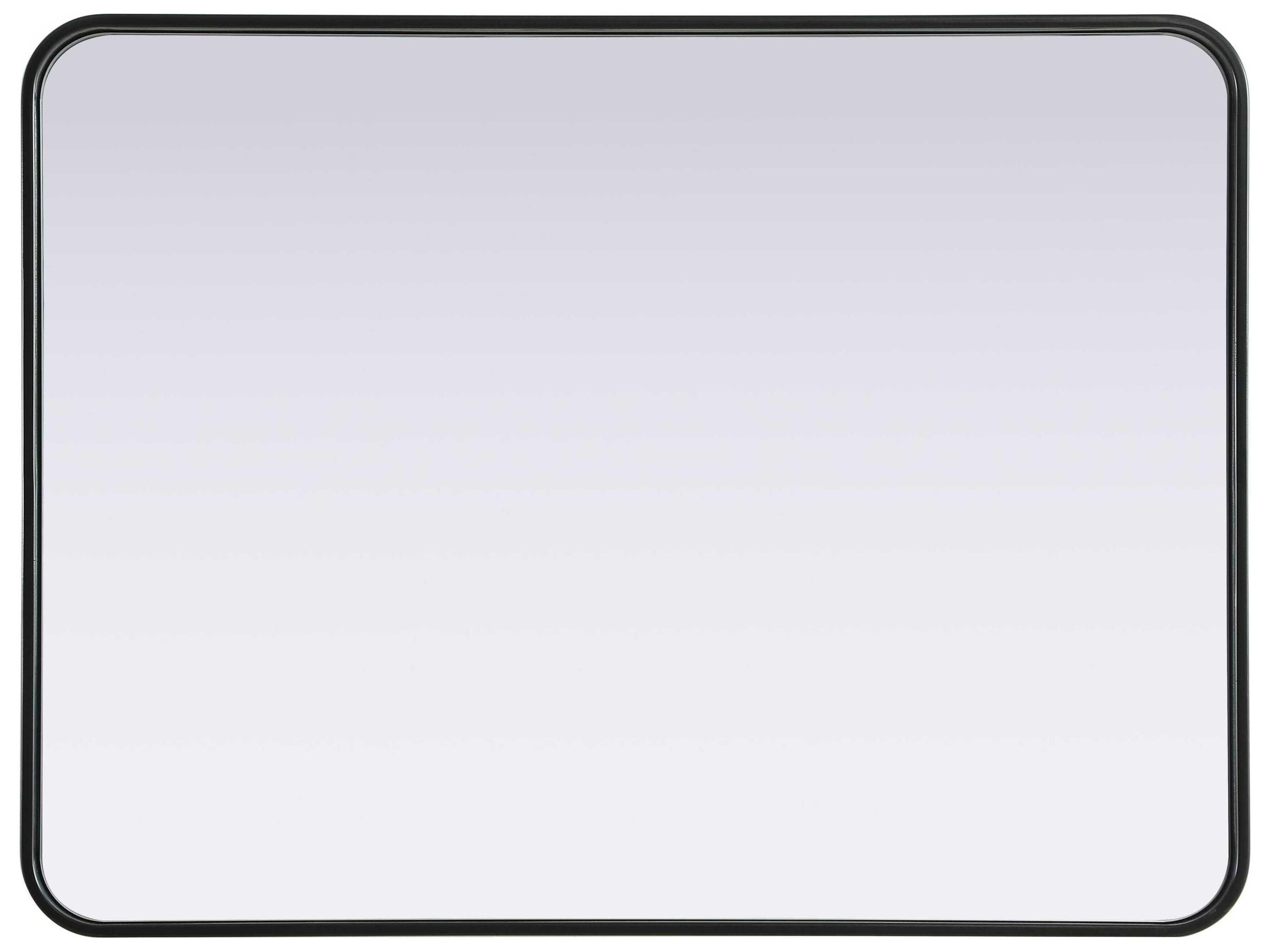 Elegant Lighting Remy Black Rectangular Wall Mirror