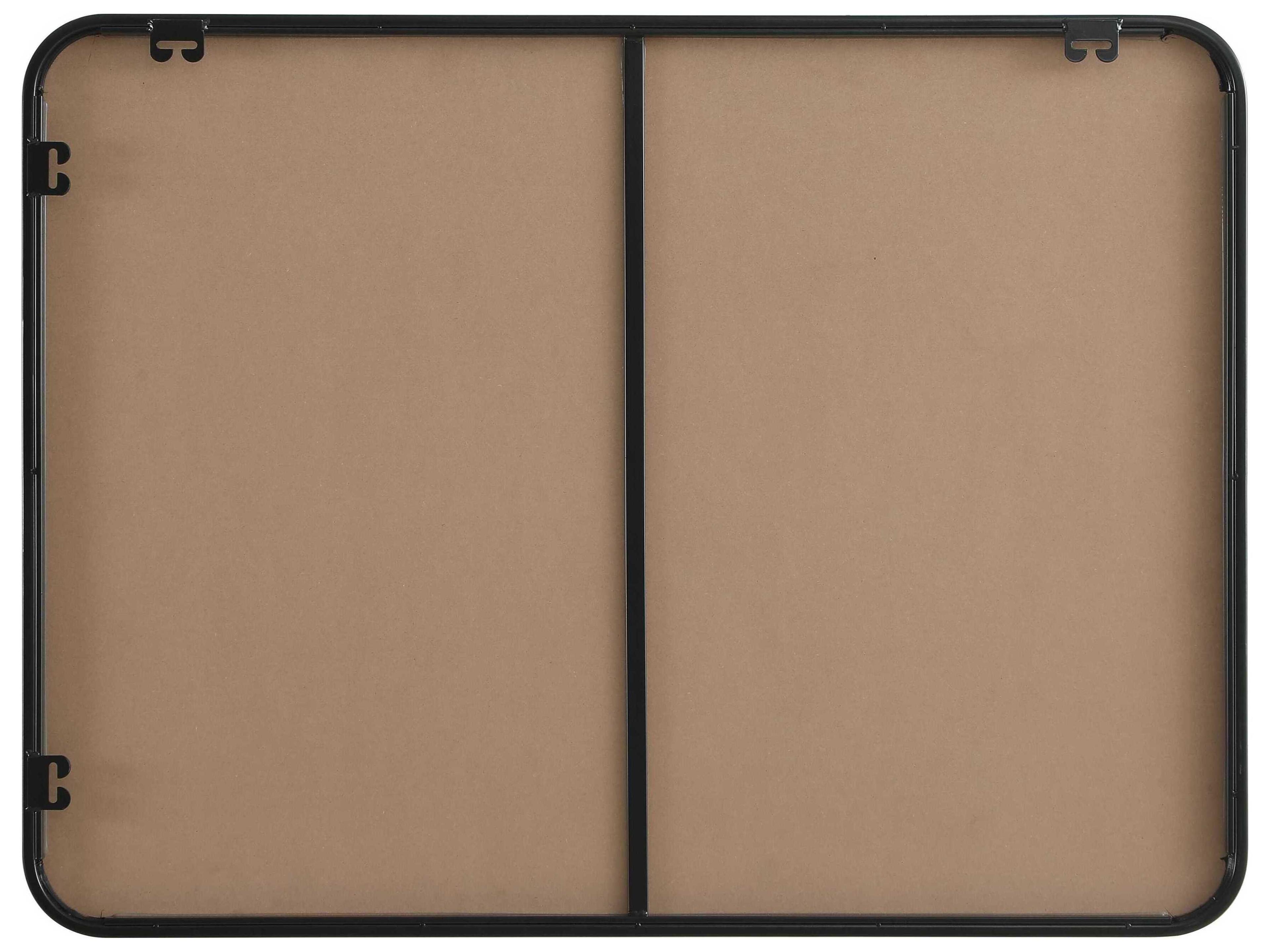 Elegant Lighting Remy Black Rectangular Wall Mirror