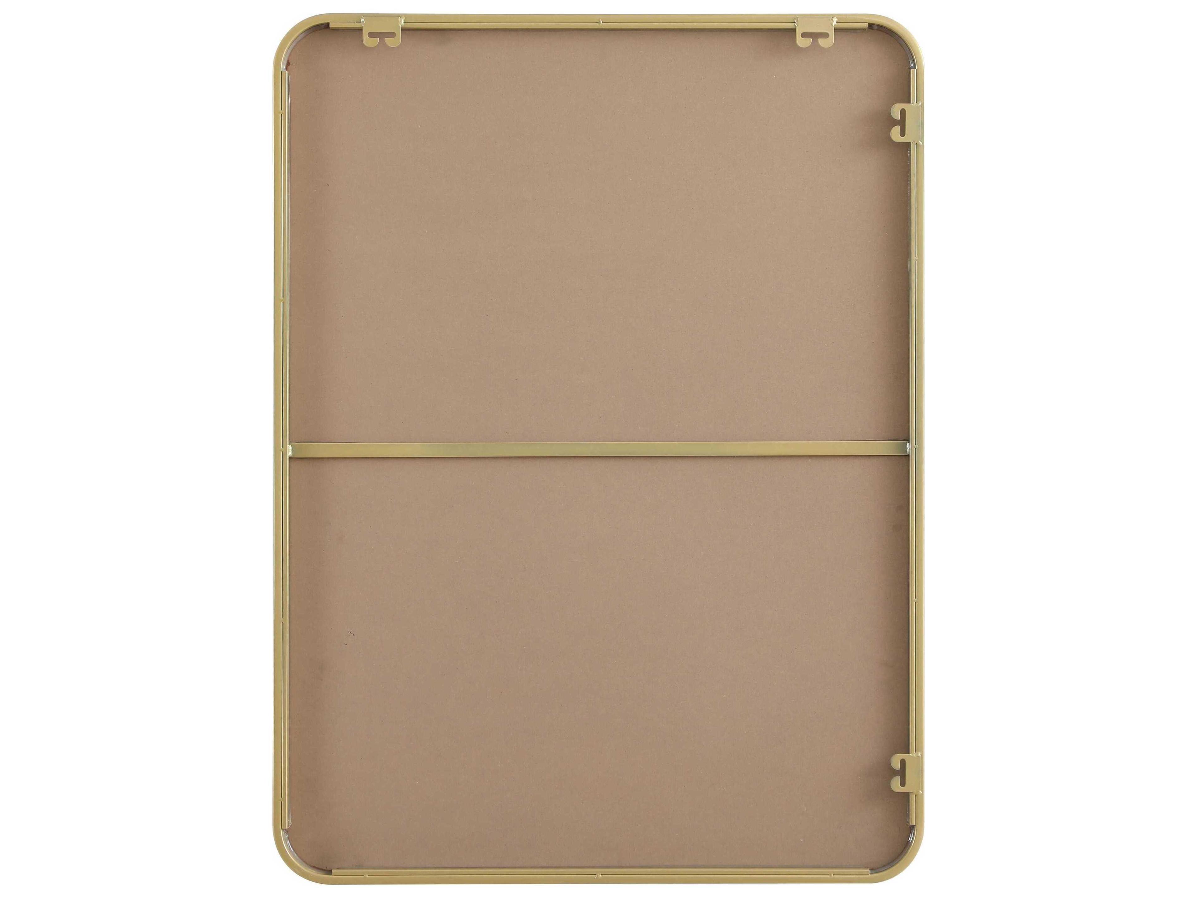 Elegant Lighting Remy Brass Rectangular Wall Mirror