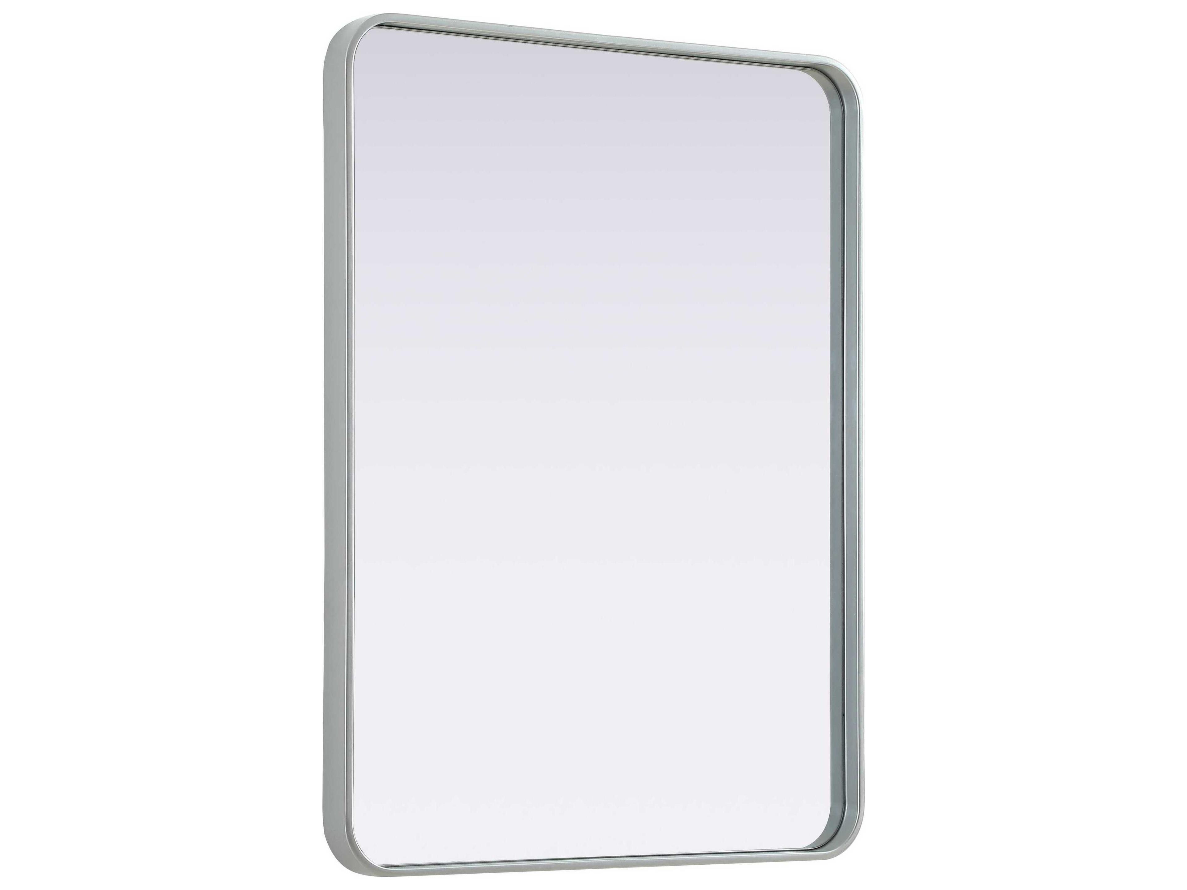 Elegant Lighting Remy Silver Rectangular Wall Mirror