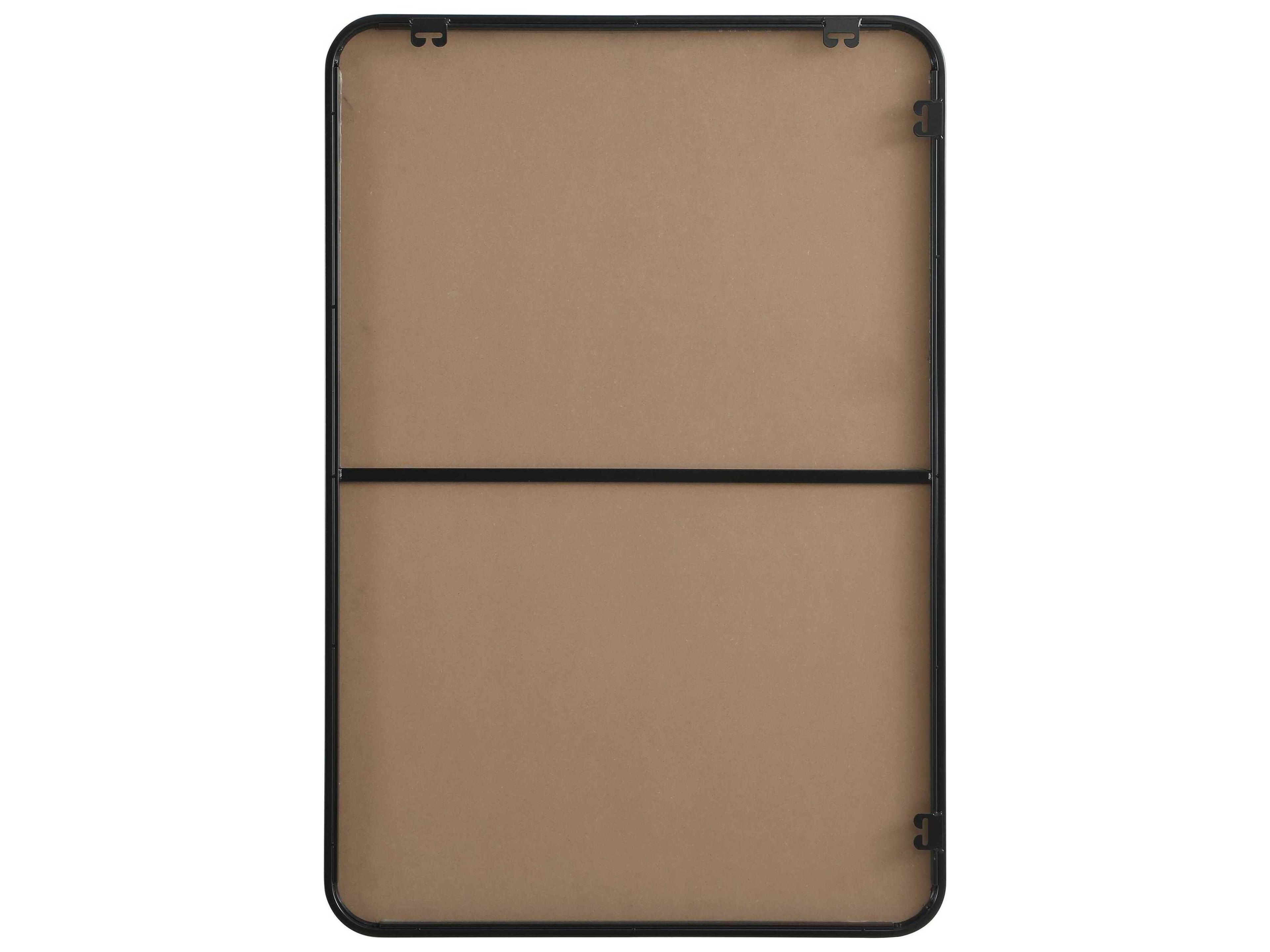 Elegant Lighting Remy Black Rectangular Wall Mirror