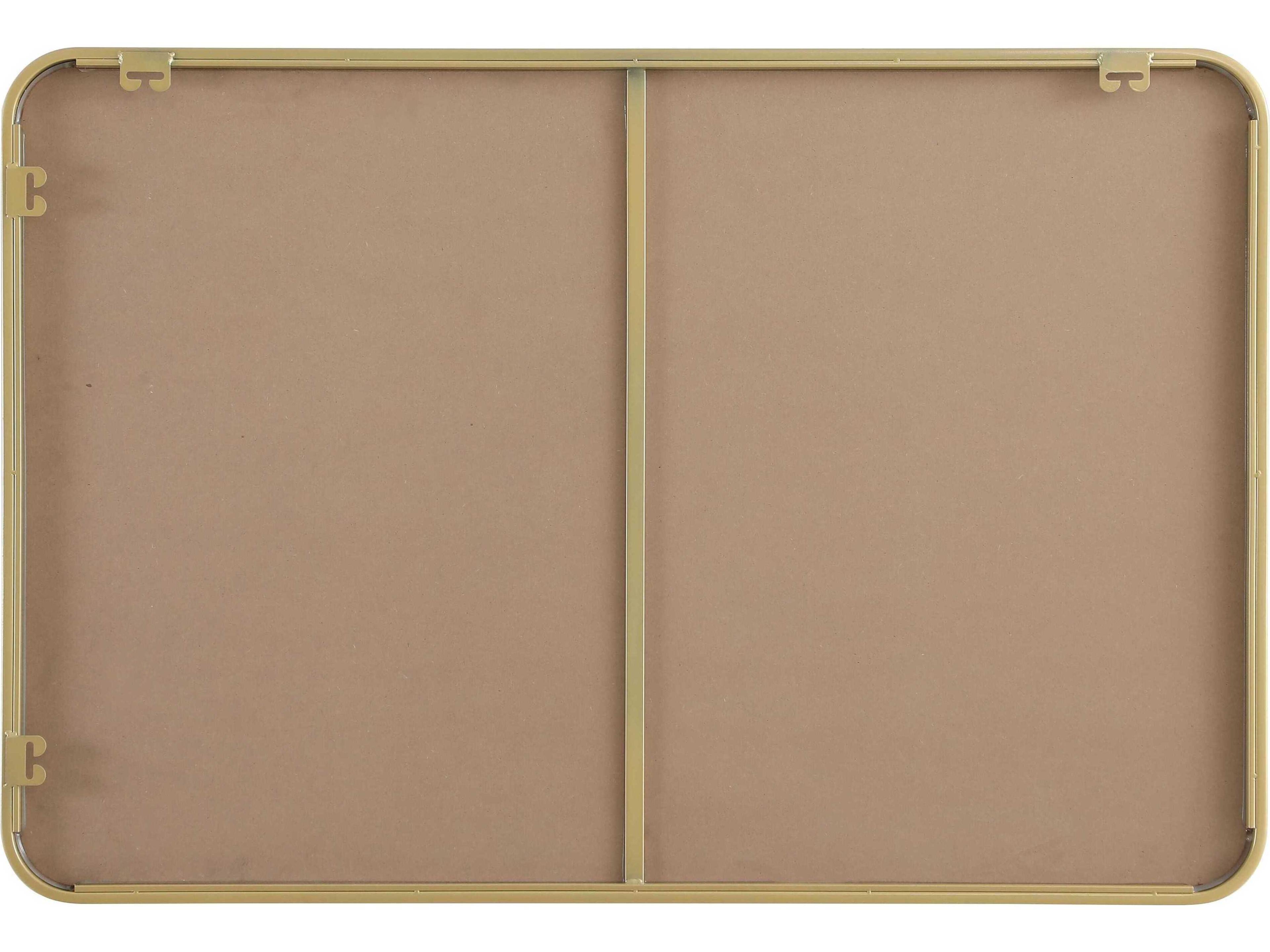 Elegant Lighting Remy Brass Rectangular Wall Mirror