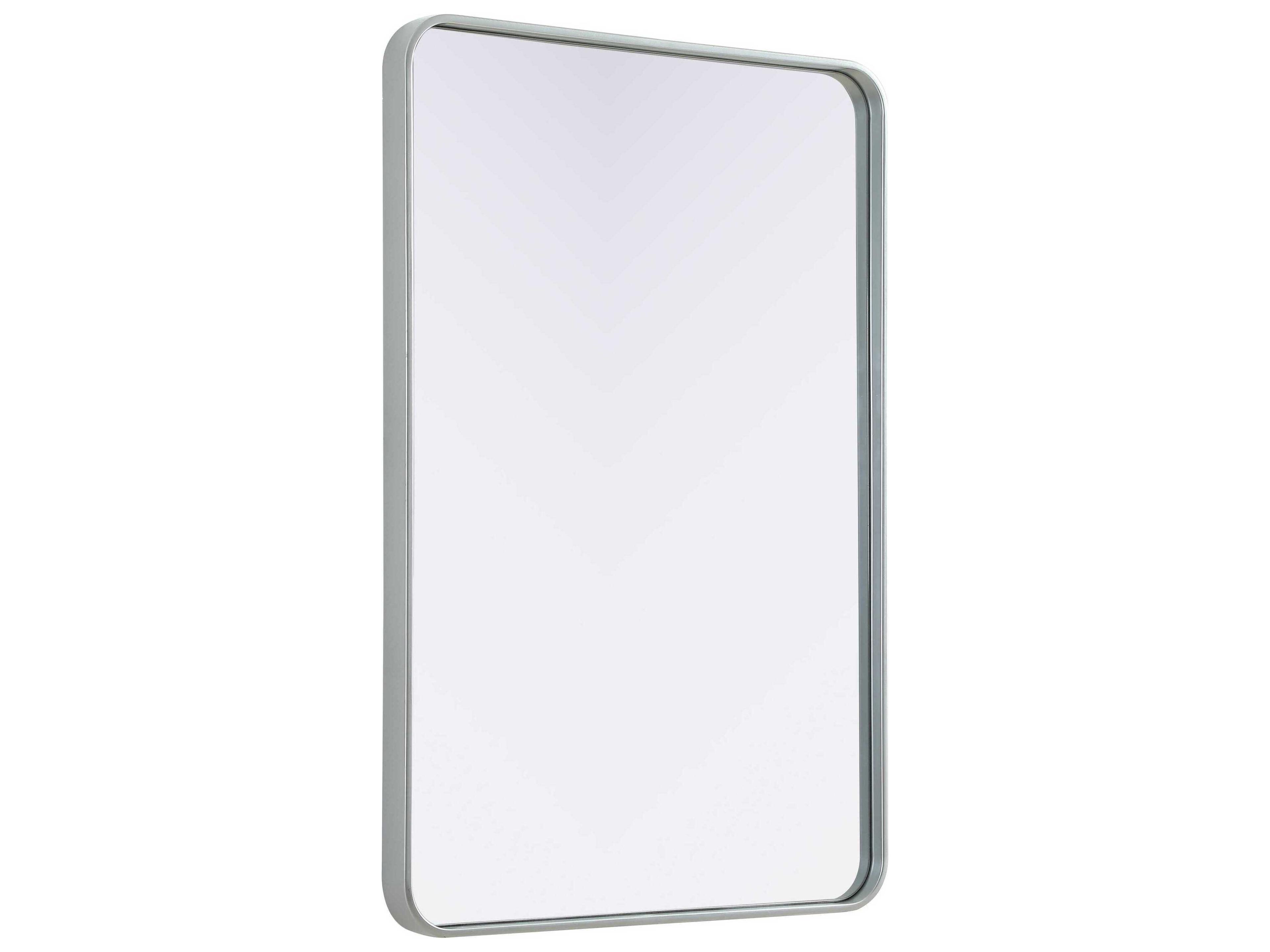 Elegant Lighting Remy Silver Rectangular Wall Mirror