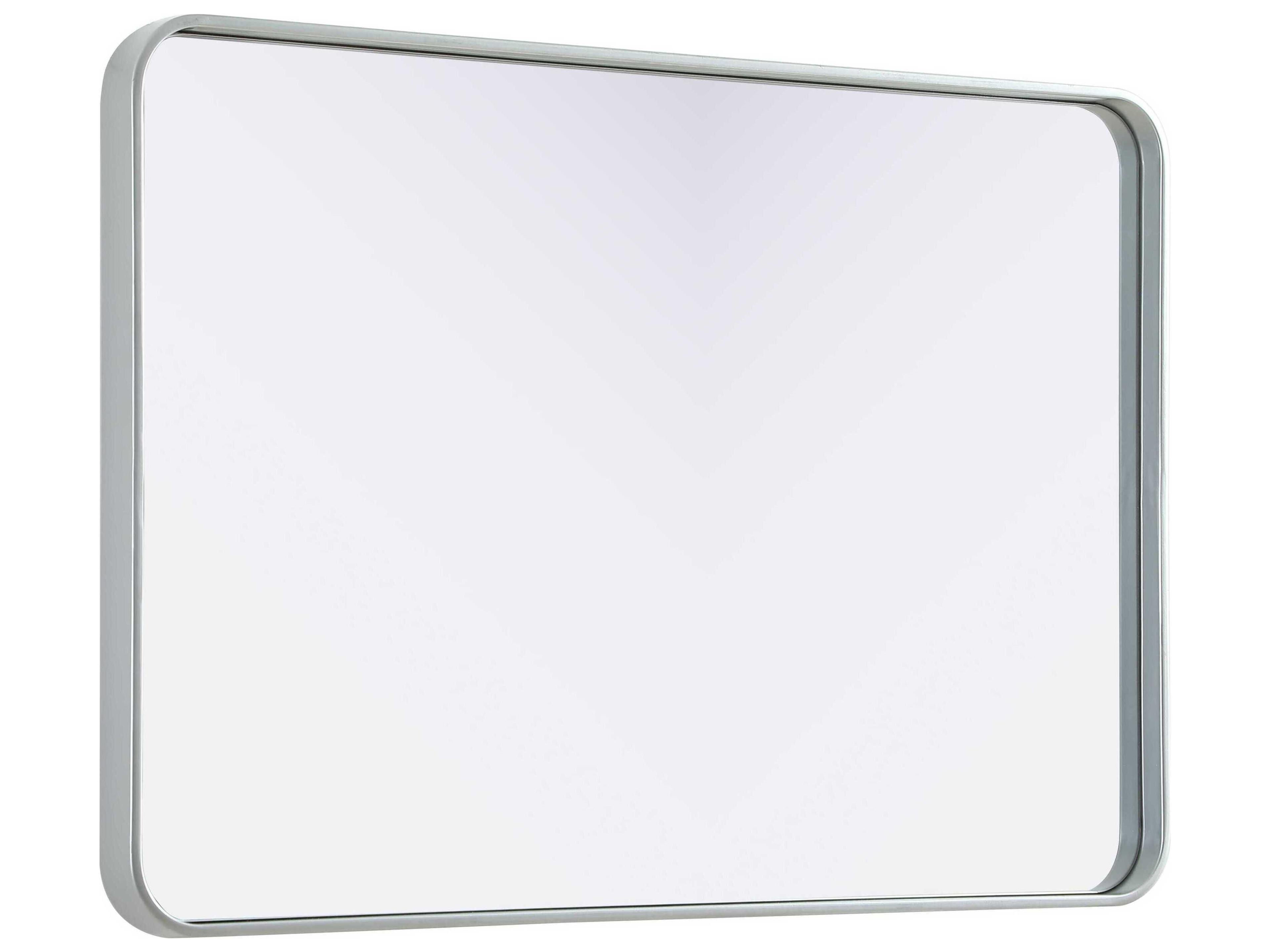 Elegant Lighting Remy Silver Rectangular Wall Mirror