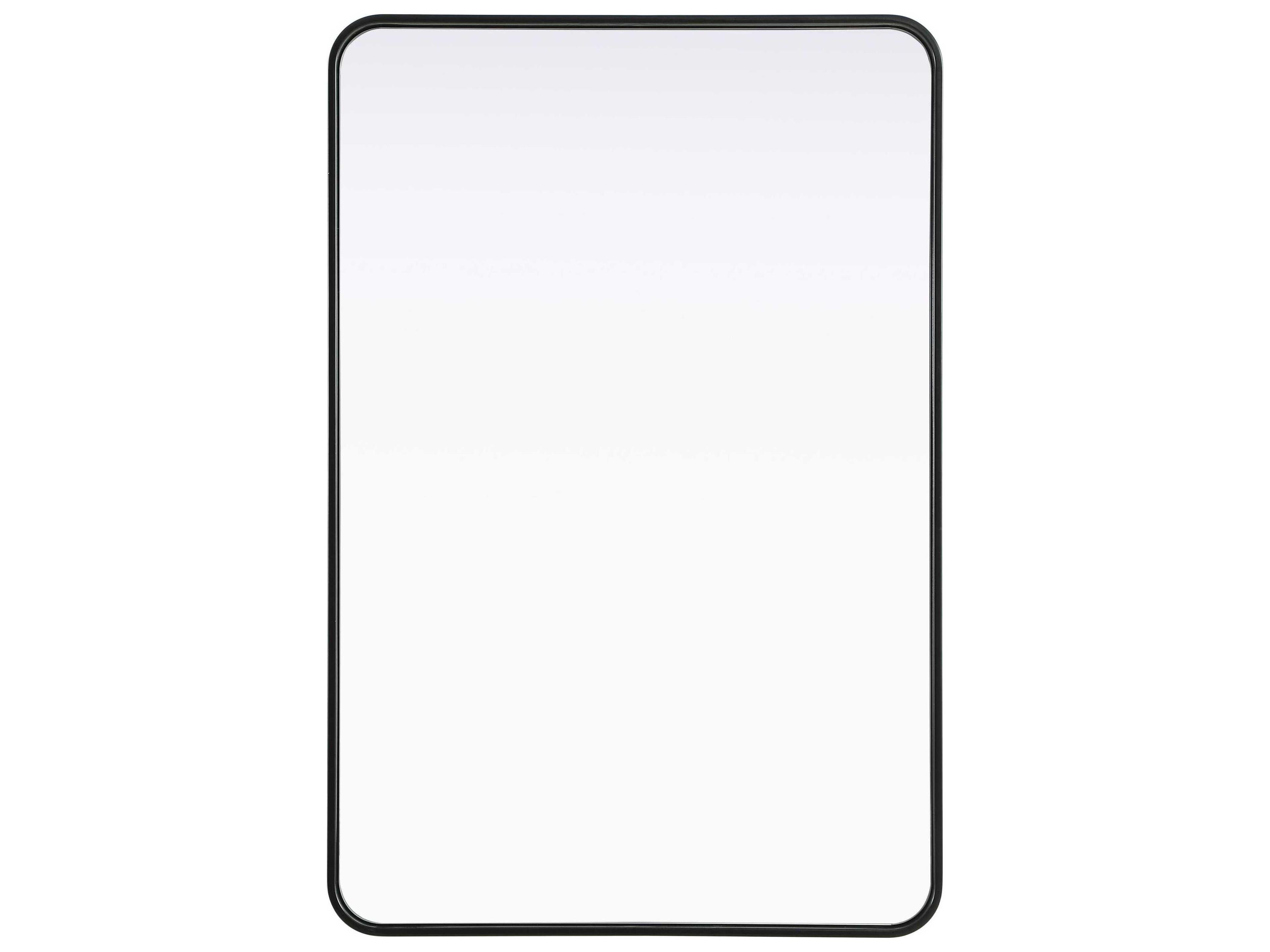 Remy Black Rectangular Wall Mirror