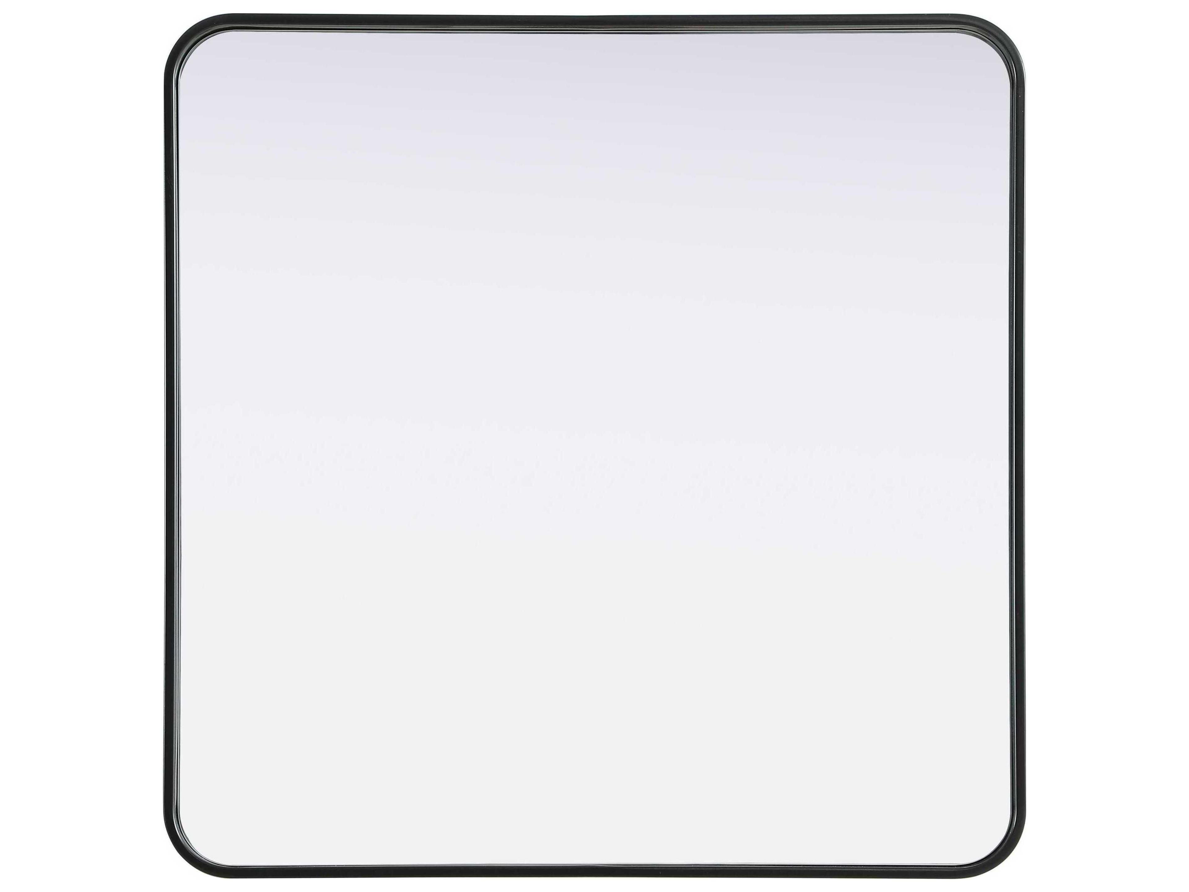 Remy Black Square Wall Mirror
