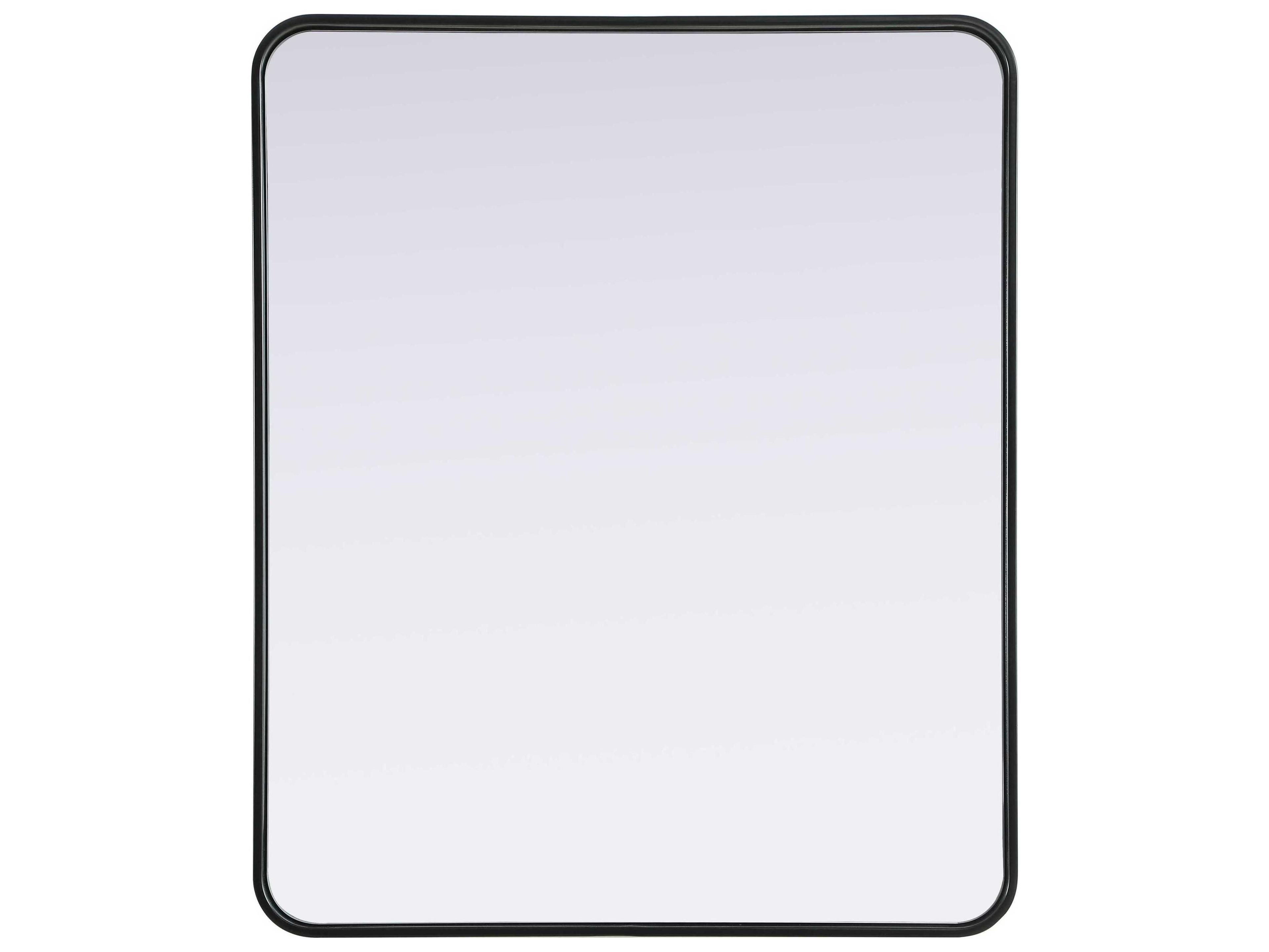 Remy Black Rectangular Wall Mirror