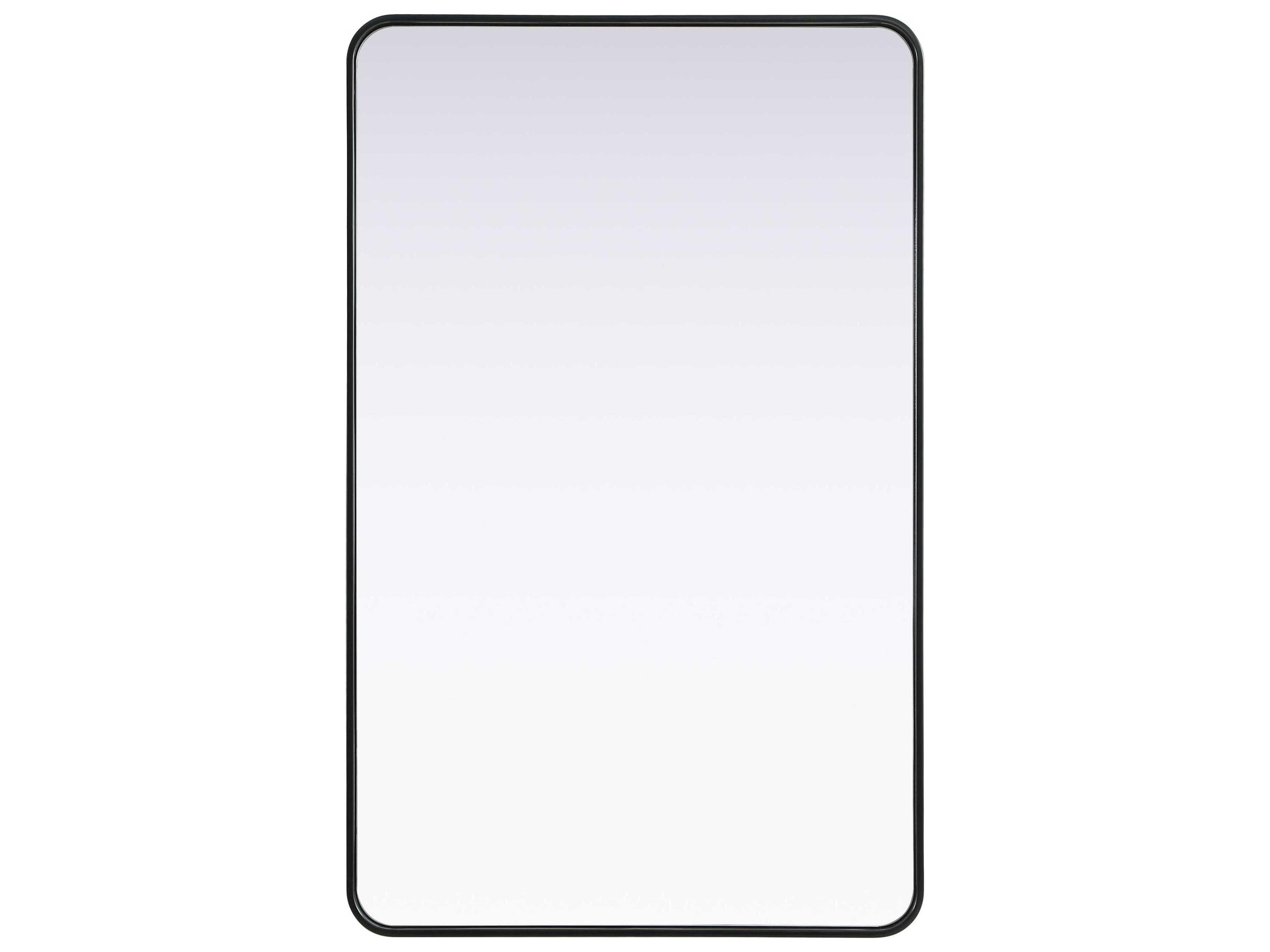 Remy Black Rectangular Wall Mirror