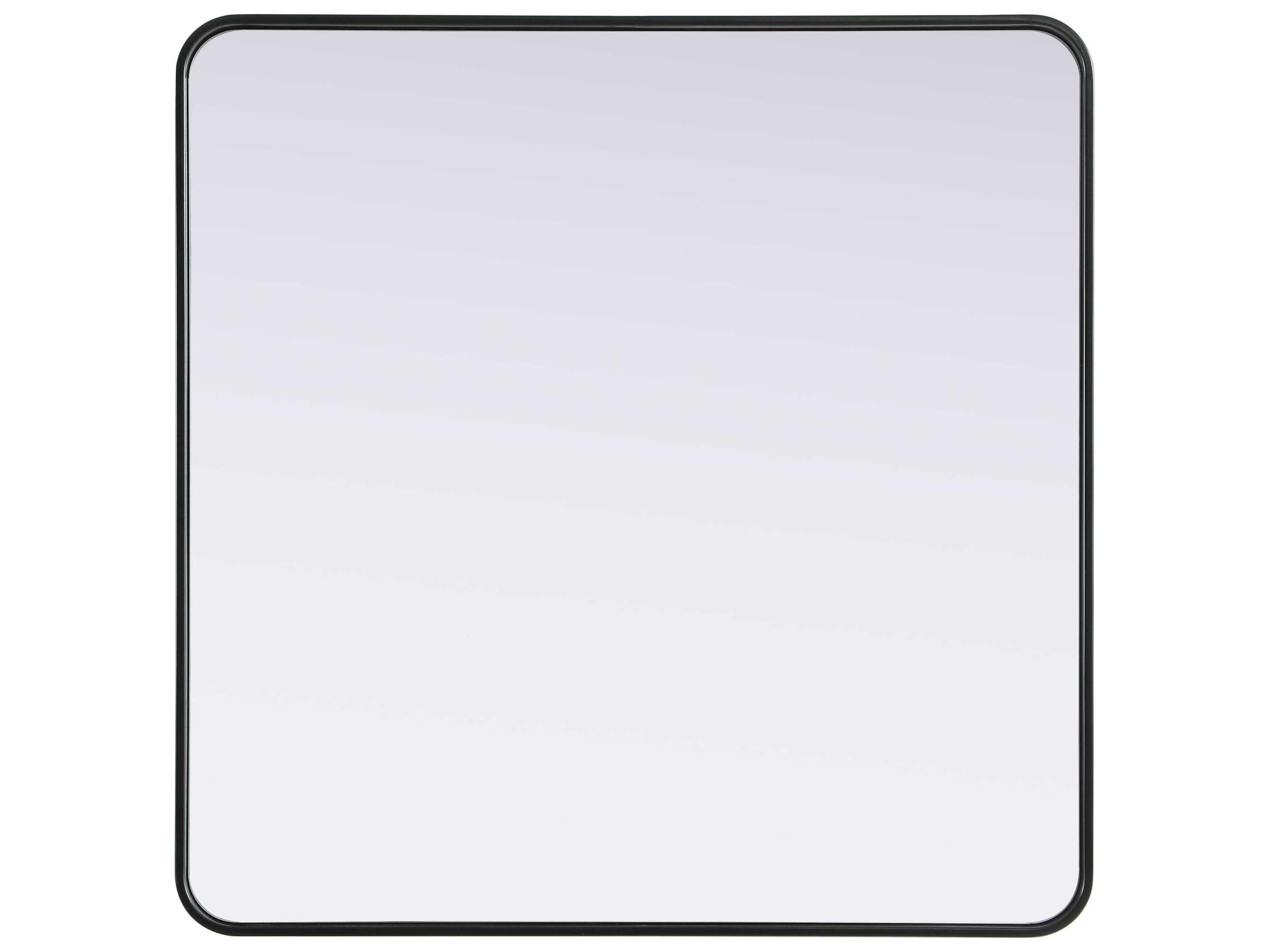 Remy Black Square Wall Mirror