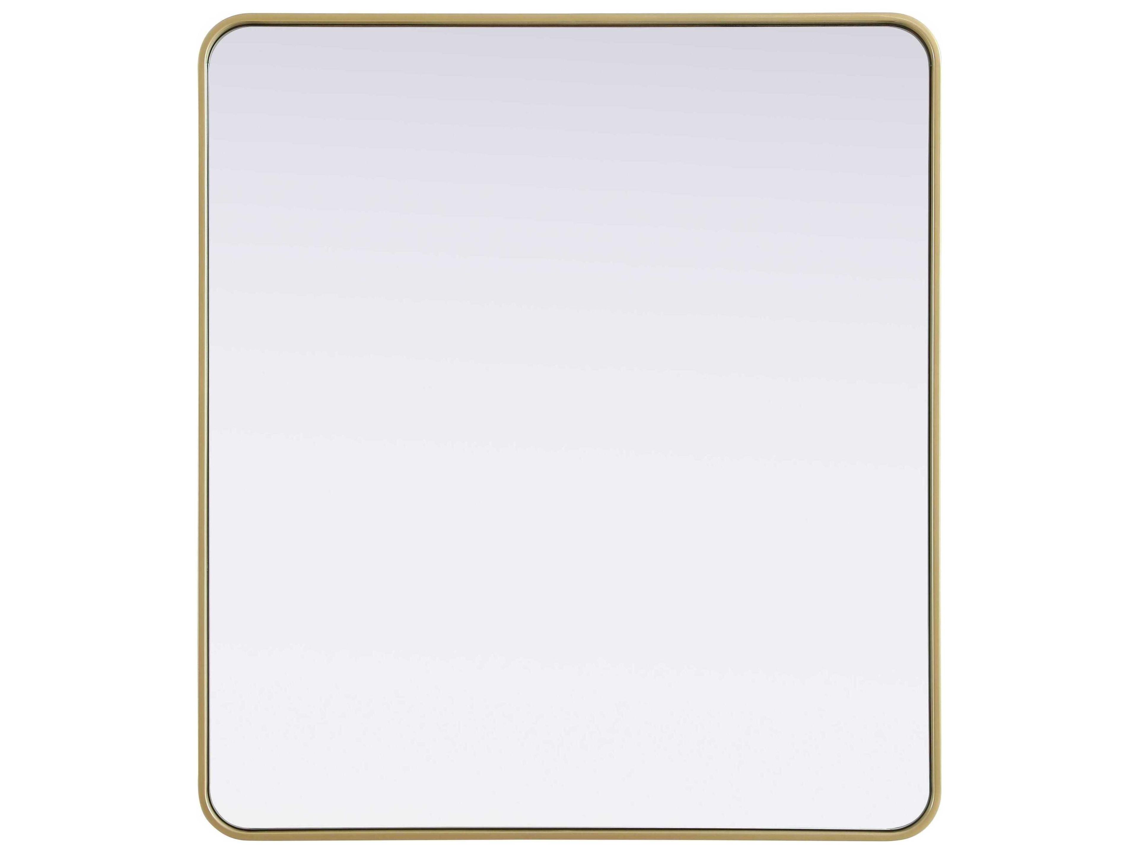 Remy Brass Rectangular Wall Mirror