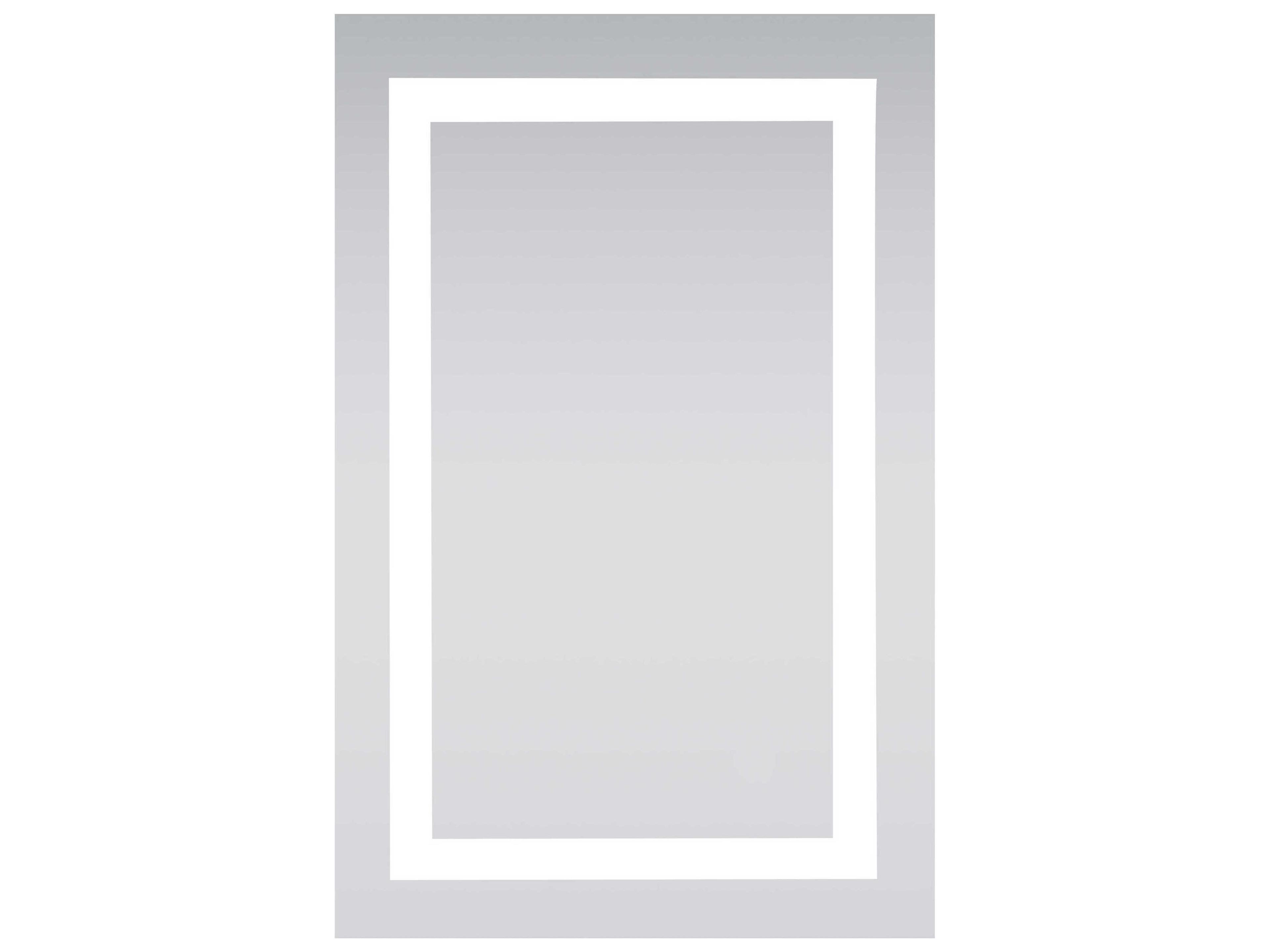 Nova Glossy White 5000K LED Rectangular Wall Mirror