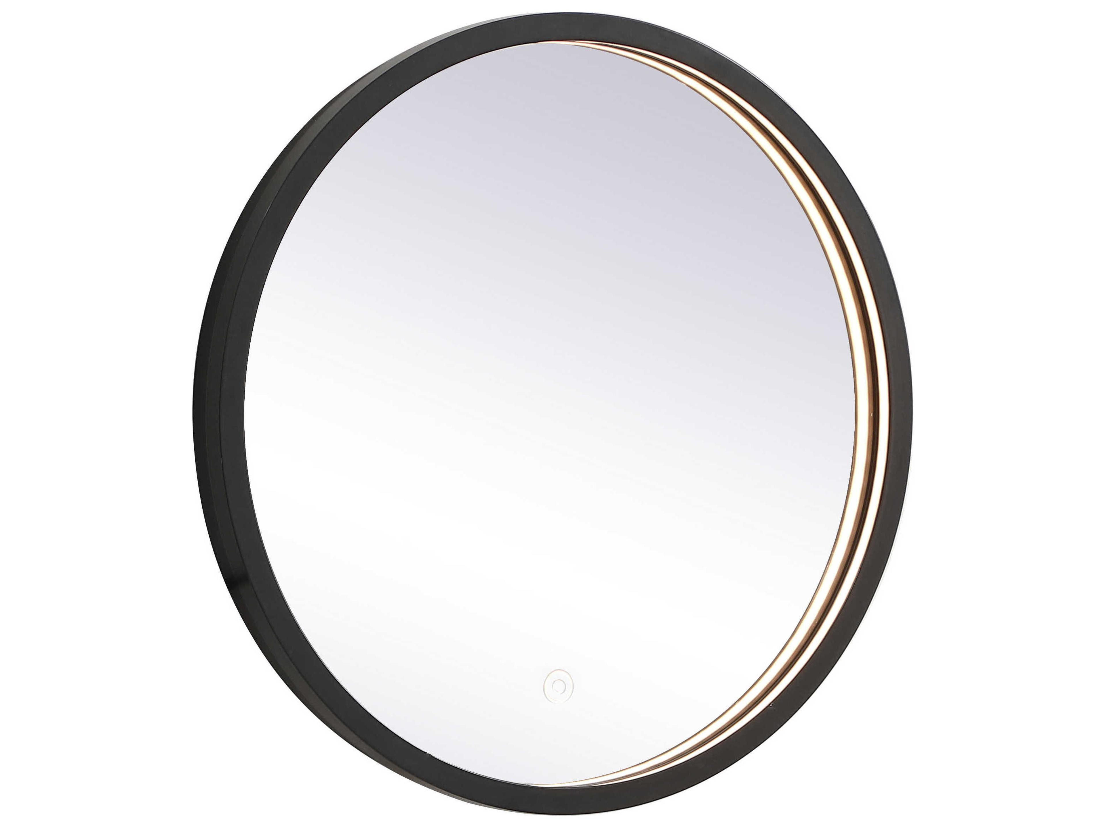 Piers LED Mirror Black Hardwired Dimmable