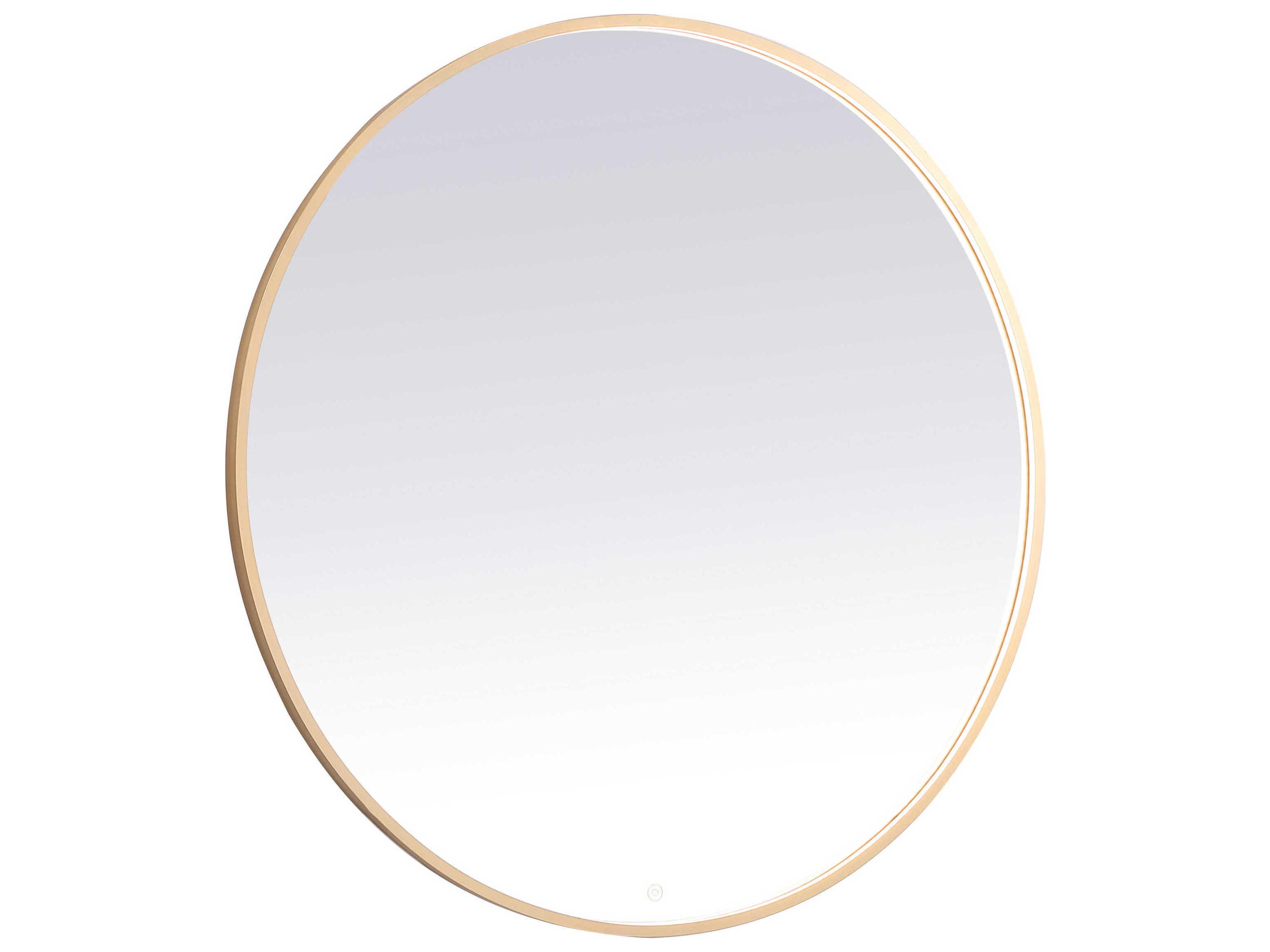 Pier Brass Oval LED Wall Mirror