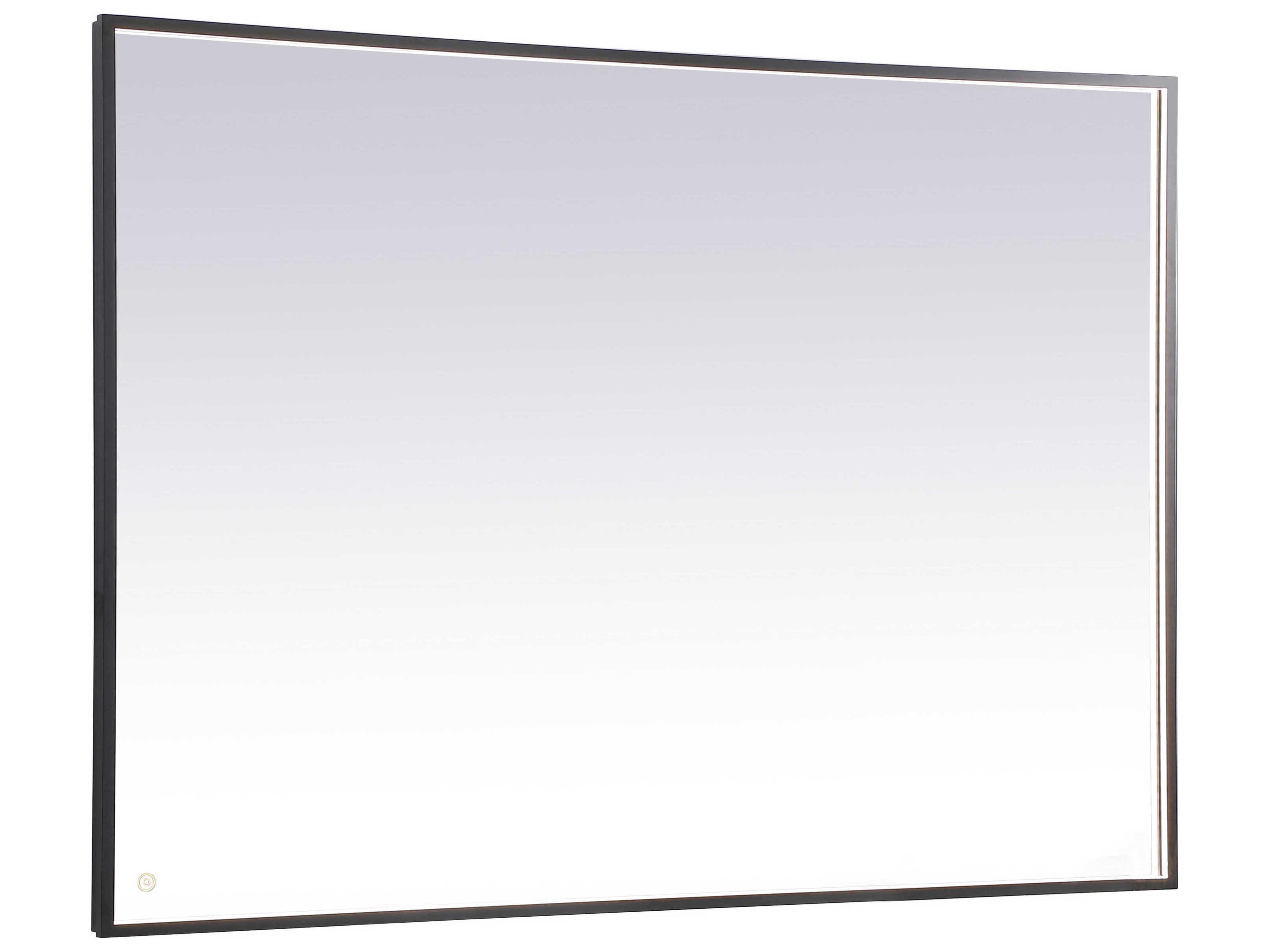 Pier LED Mirror Rectangular Black