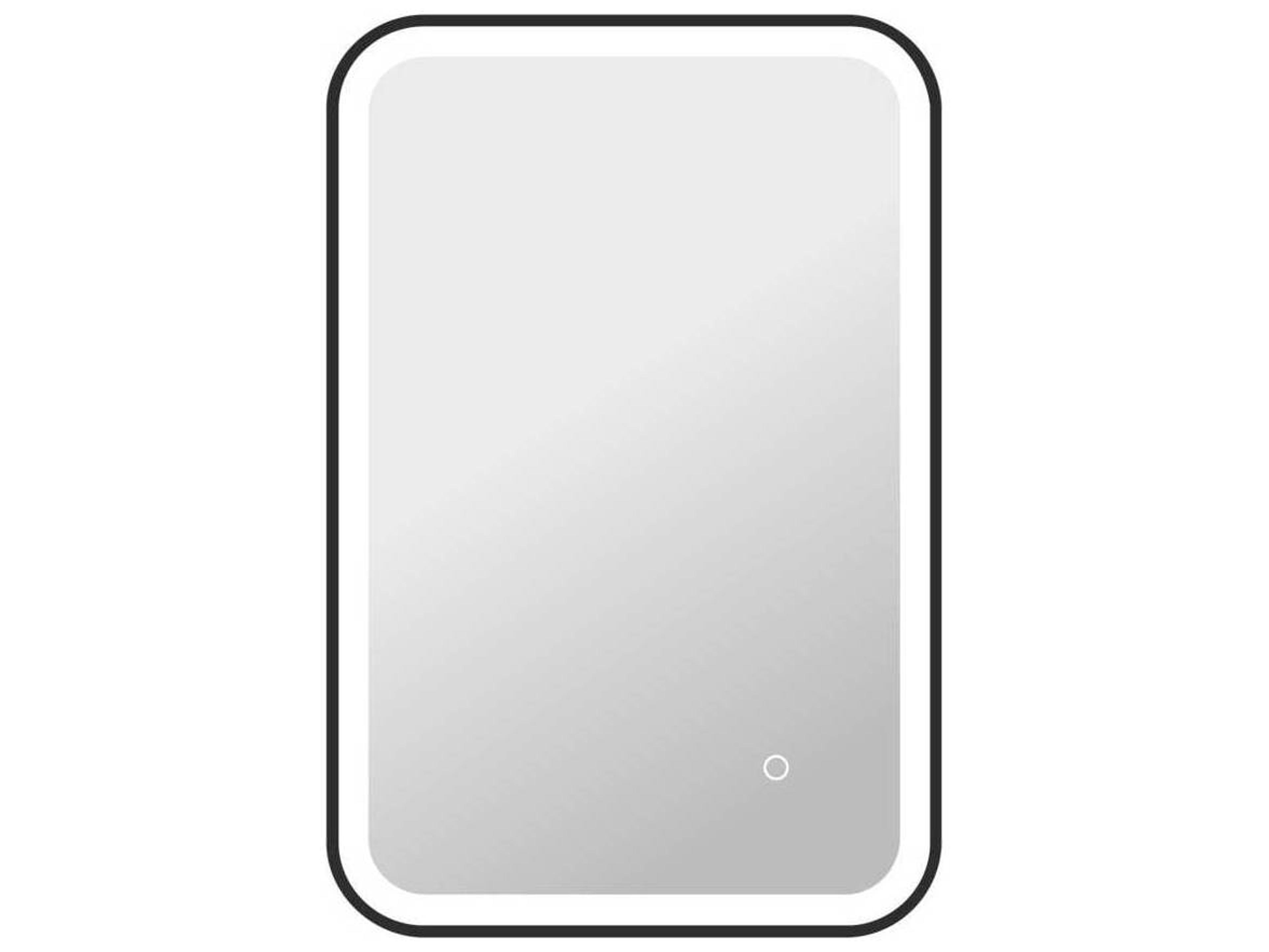 Harmoni Black Rectangular Wall Mirror