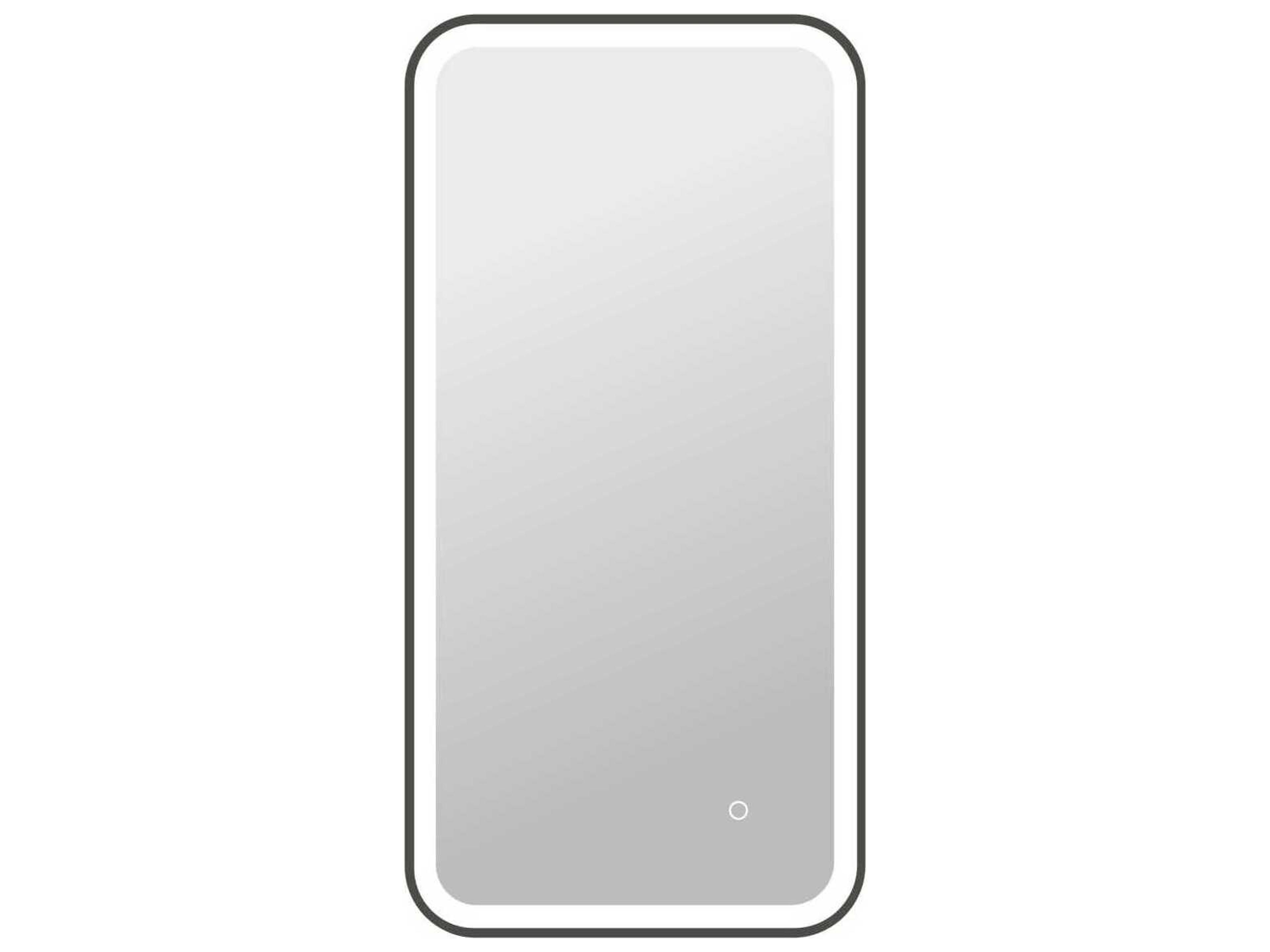 Harmoni Black Rectangular Wall Mirror