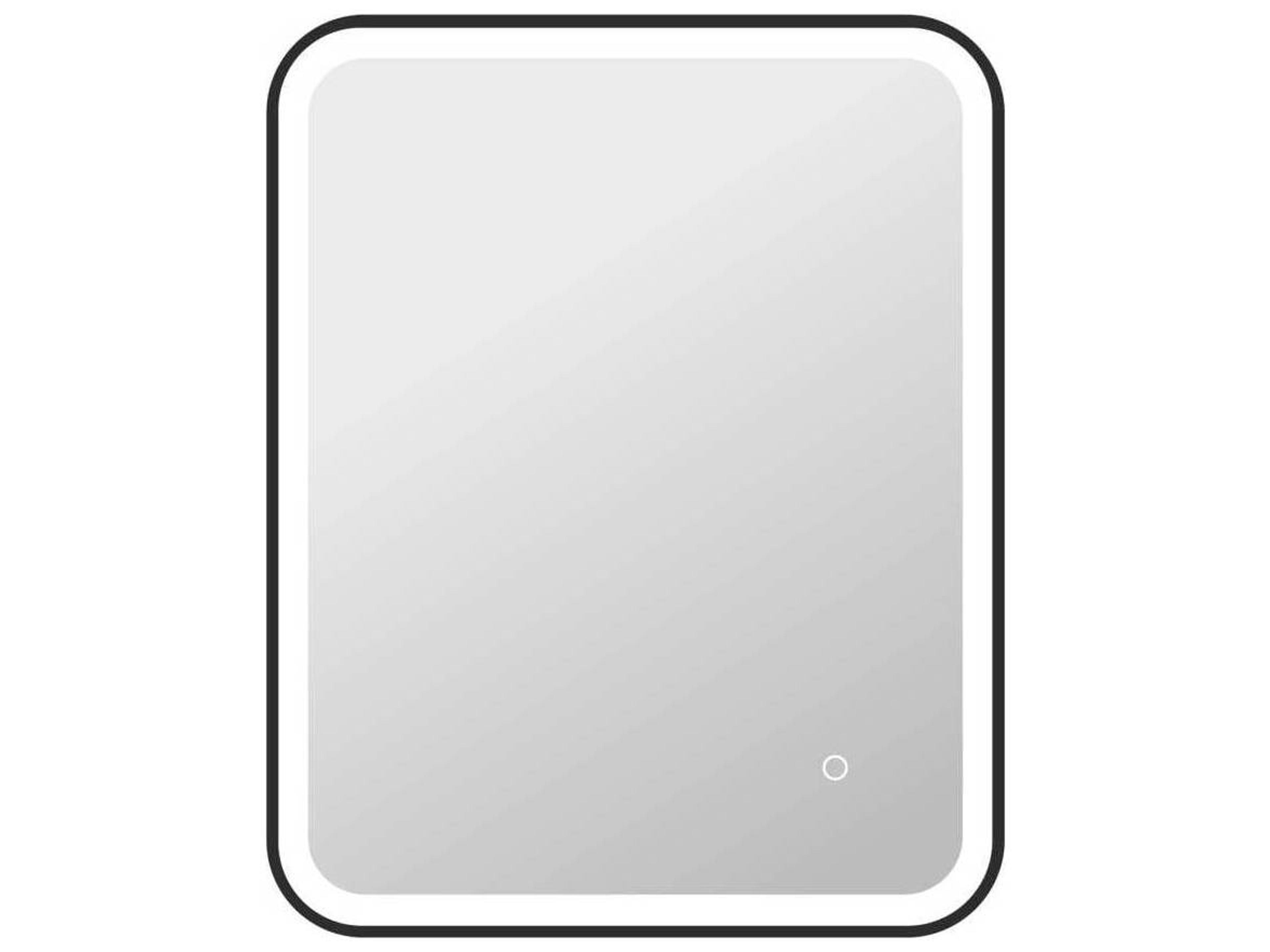 Harmoni Black Rectangular Wall Mirror