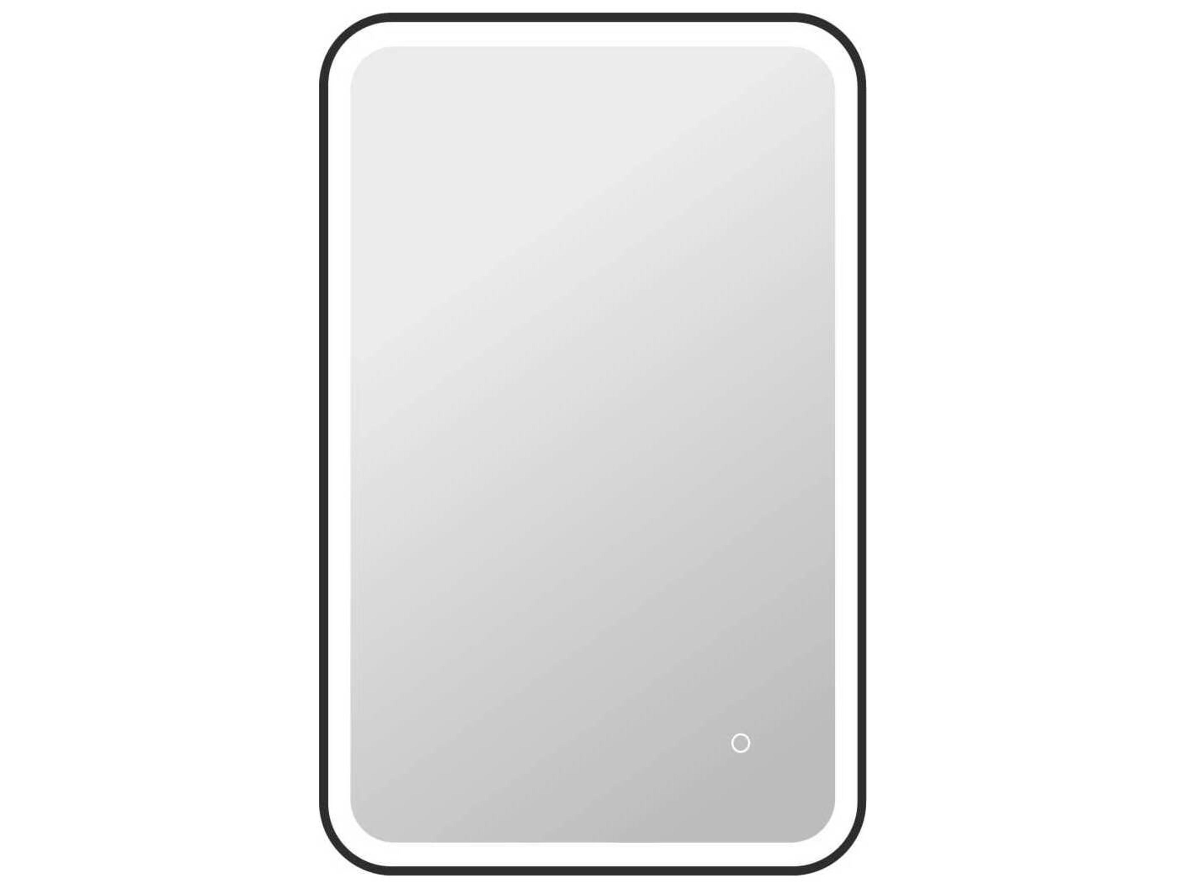 Harmoni Black Rectangular Wall Mirror