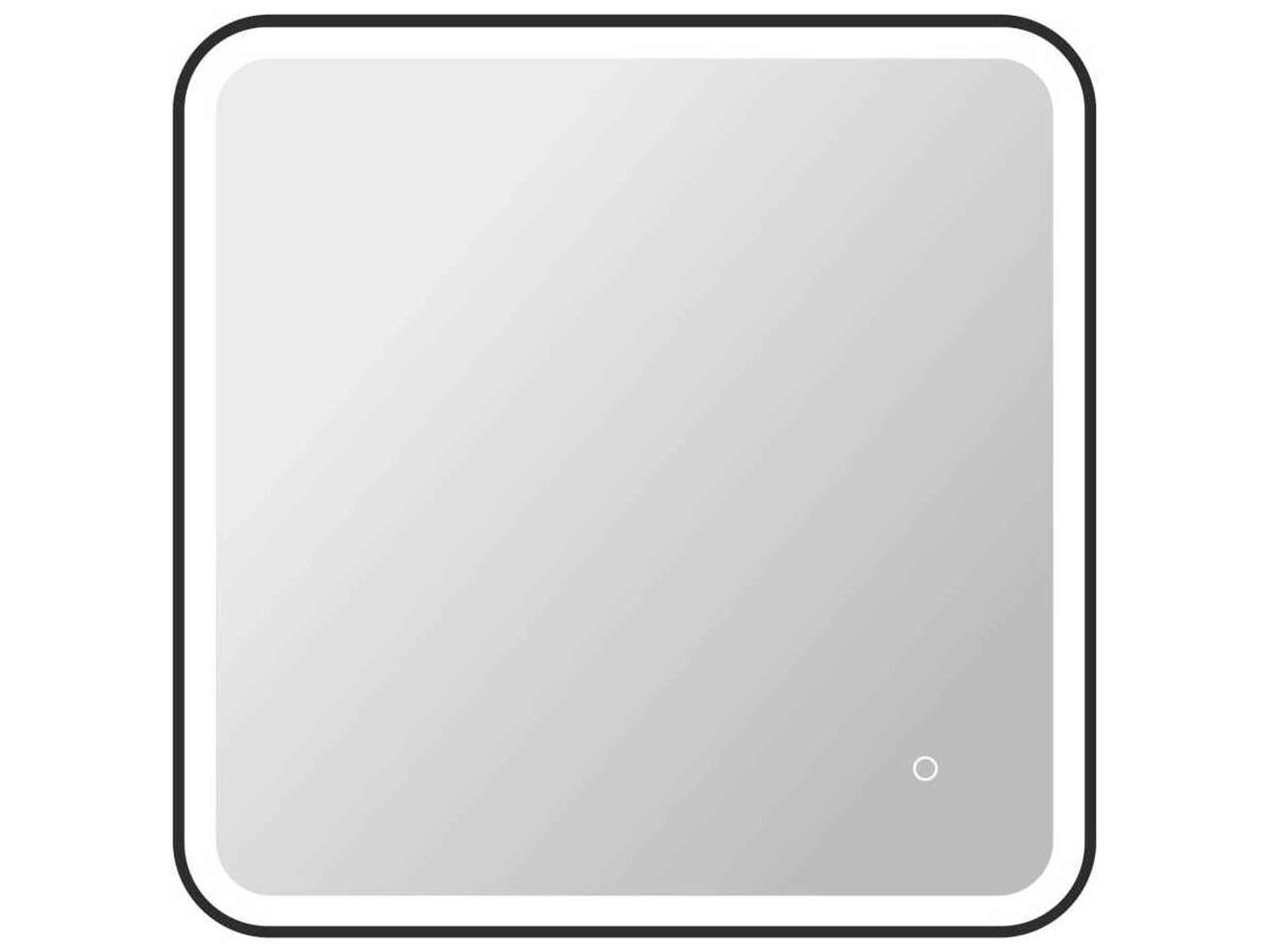 Harmoni Black Square Wall Mirror