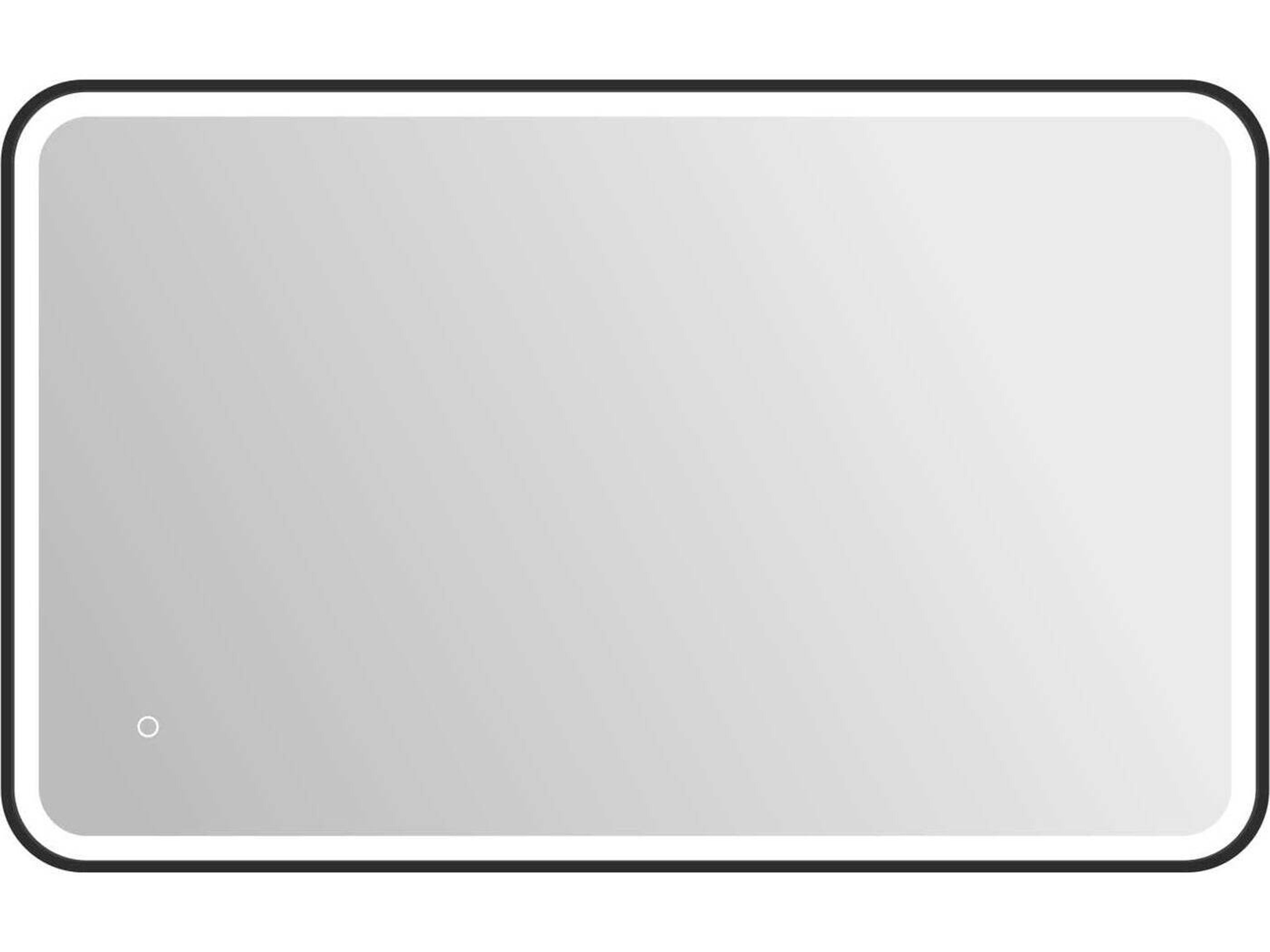 Harmoni Black Rectangular Wall Mirror